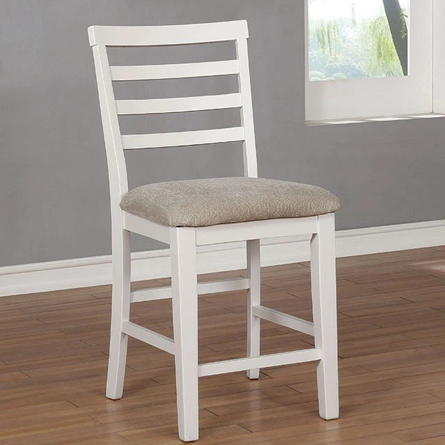 Silla de mostrador Kiana blanca (2/caja)
