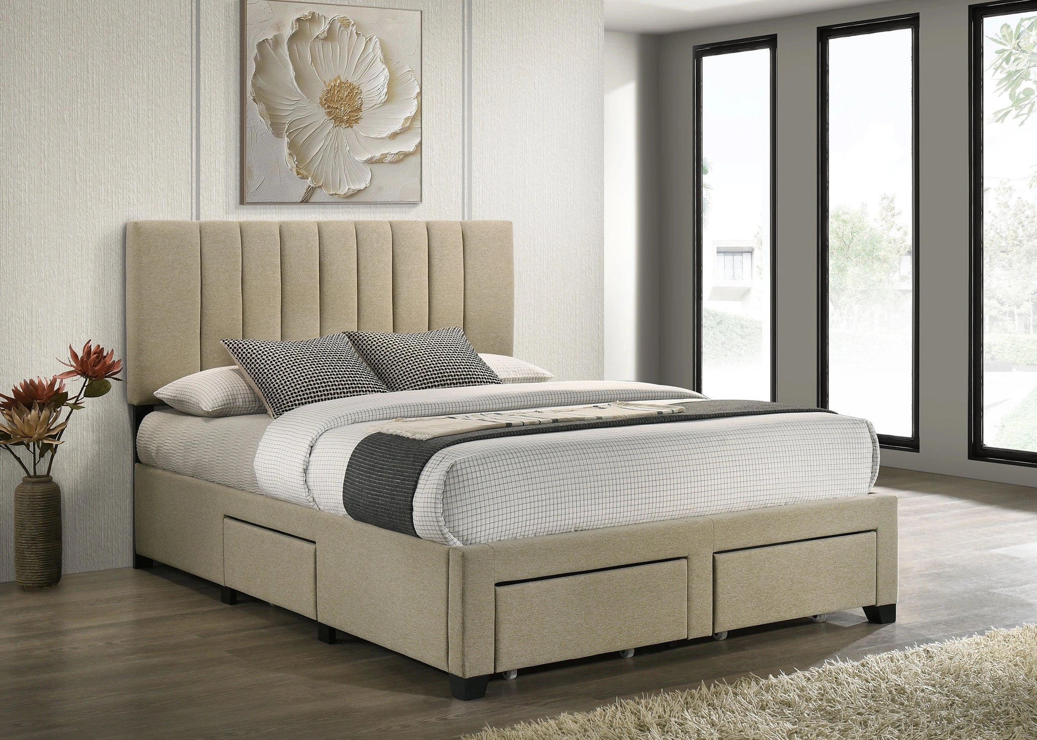 Cama Wheatland con almacenamiento y plataforma