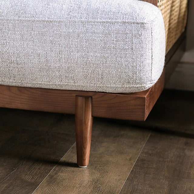 Sofá ALESUND, beige/roble claro, natural y marrón