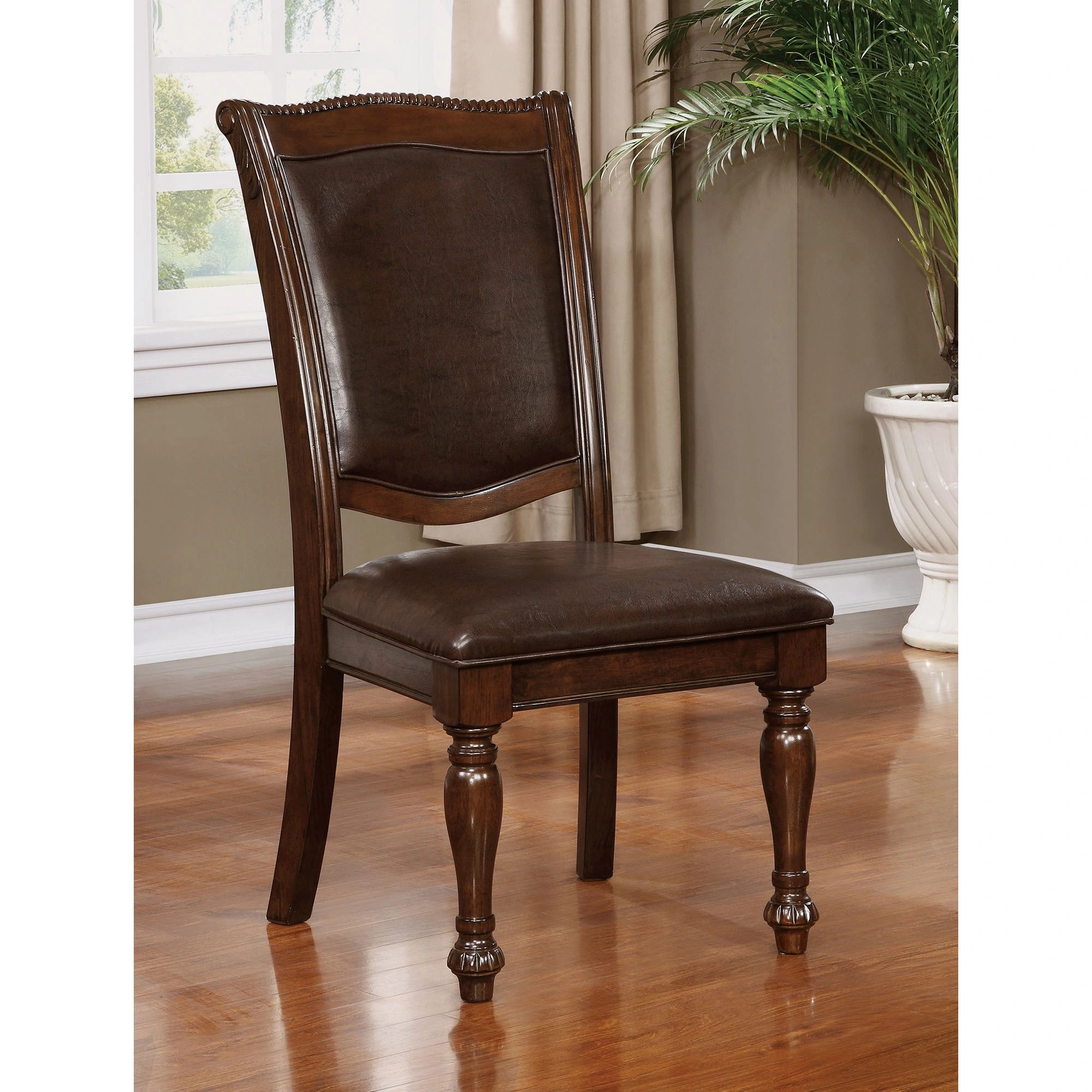 Sillón y Silla Auxiliar Alpena en Cerezo Marrón/Expresso (2/Caja)