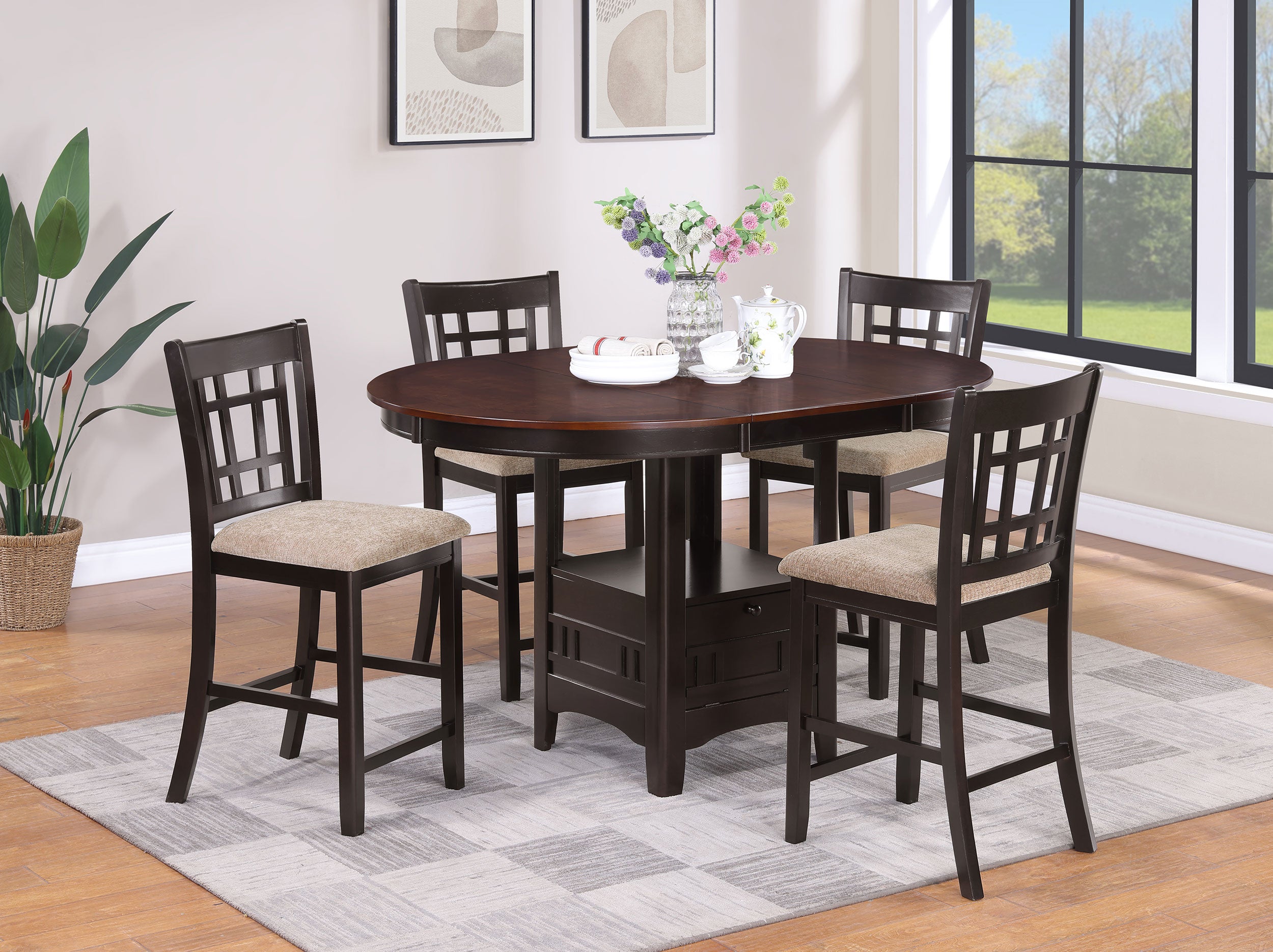 Juego de comedor Lavon de altura de mostrador