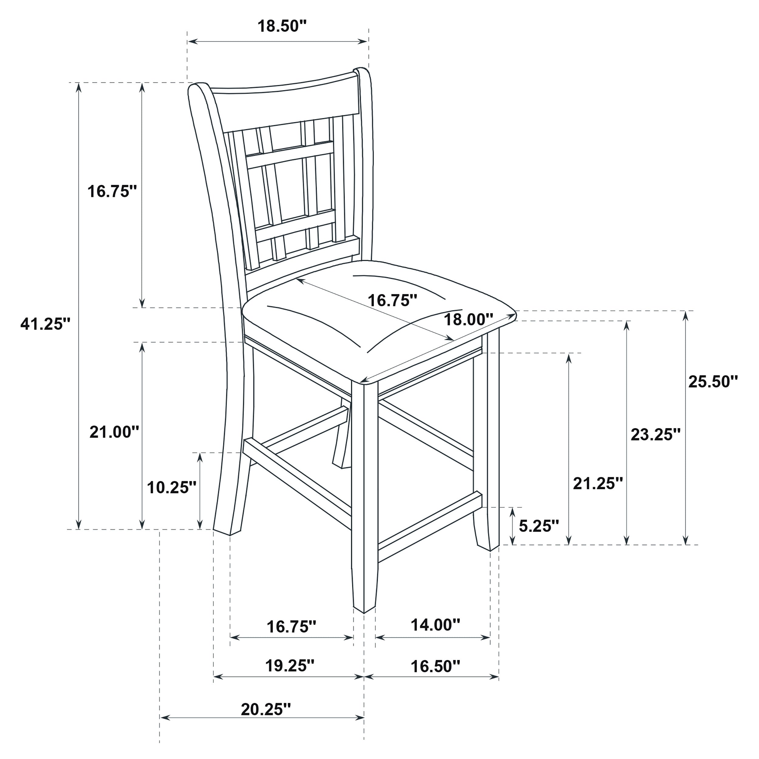 Juego de comedor Lavon de altura de mostrador