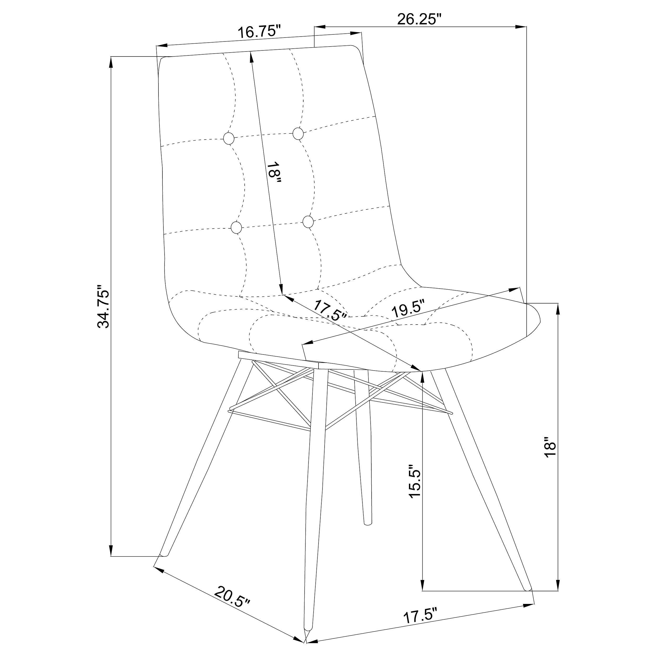 Silla de comedor lateral Aiken