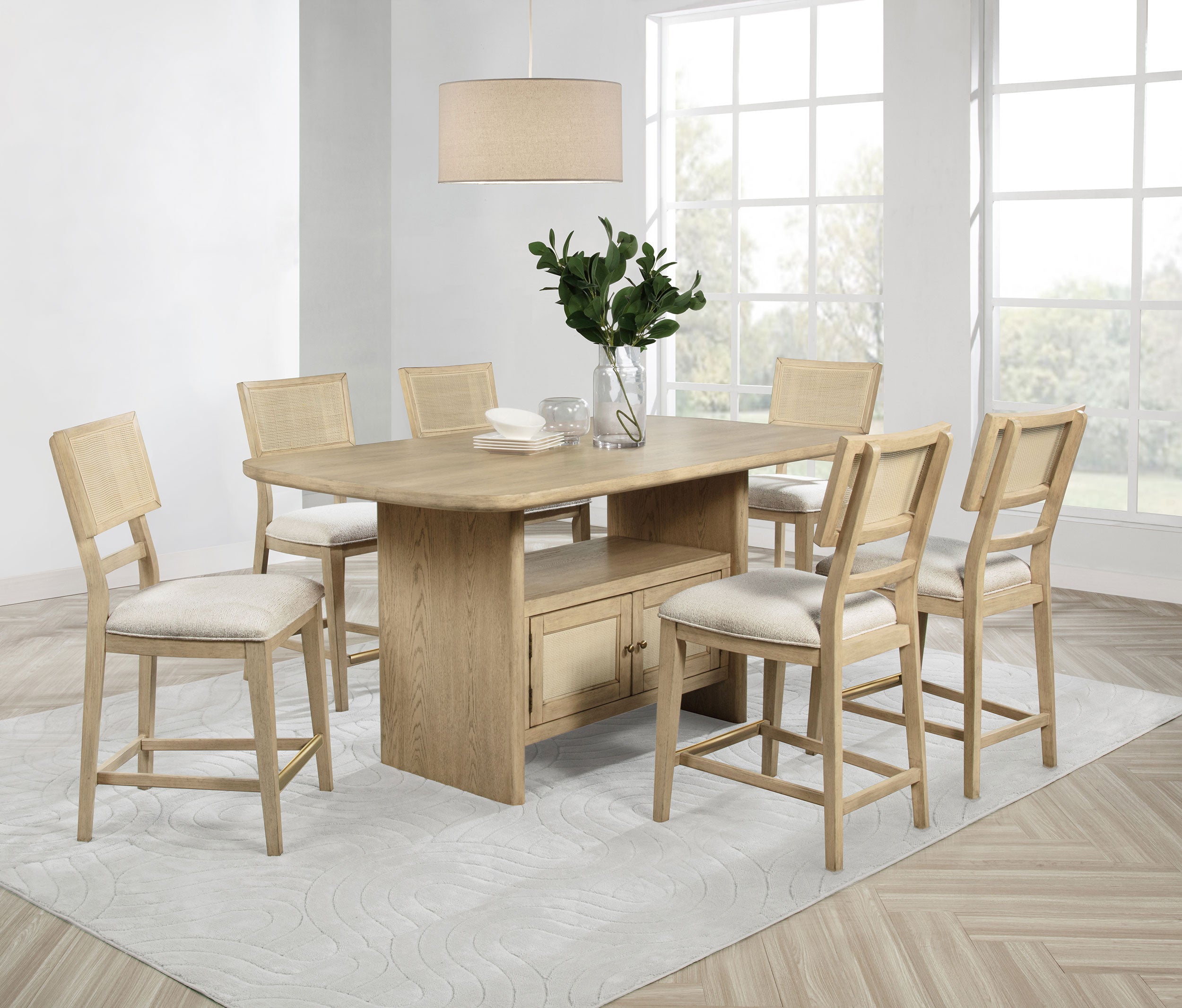 Juego de comedor a altura de mostrador Kailani