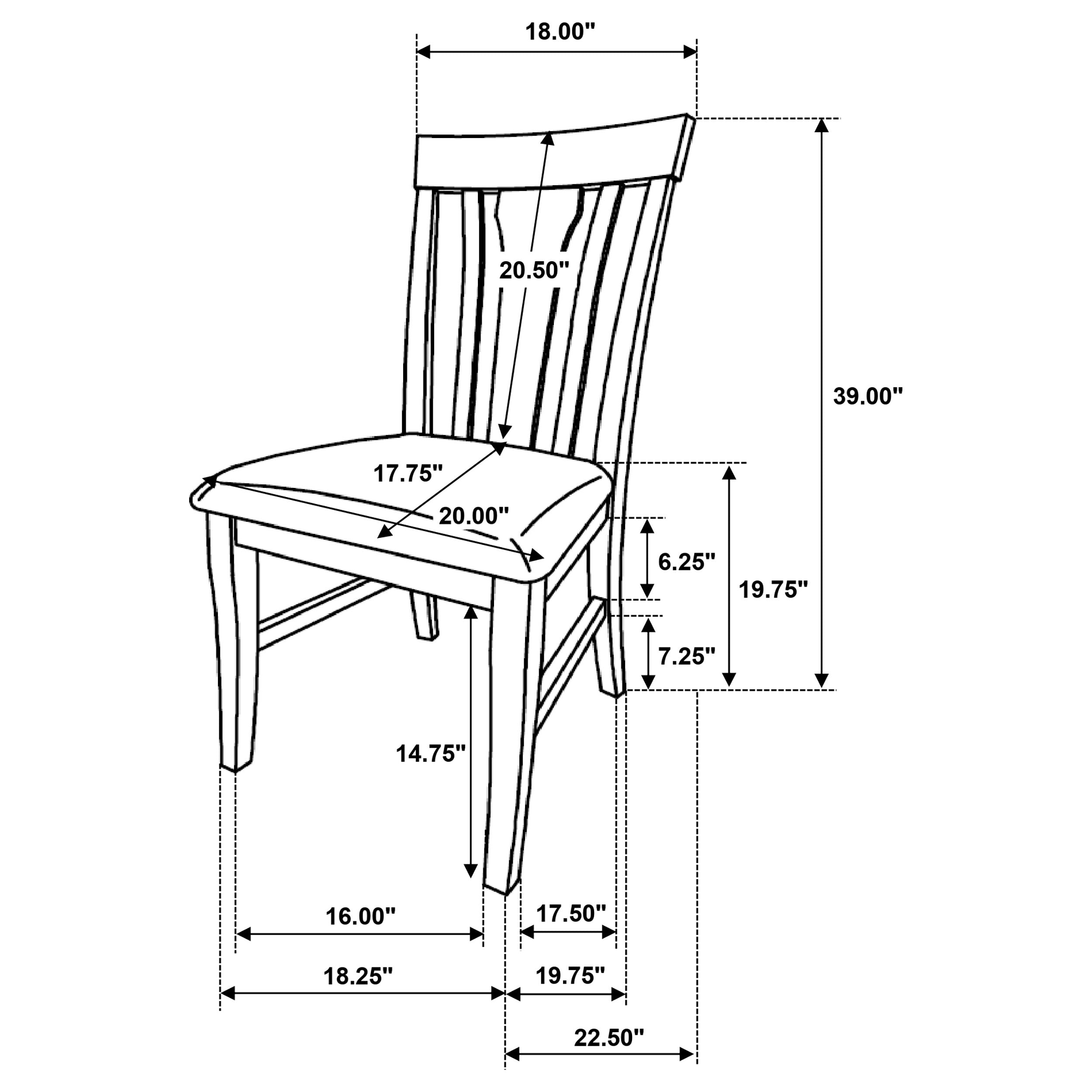 Silla auxiliar de comedor Hartville
