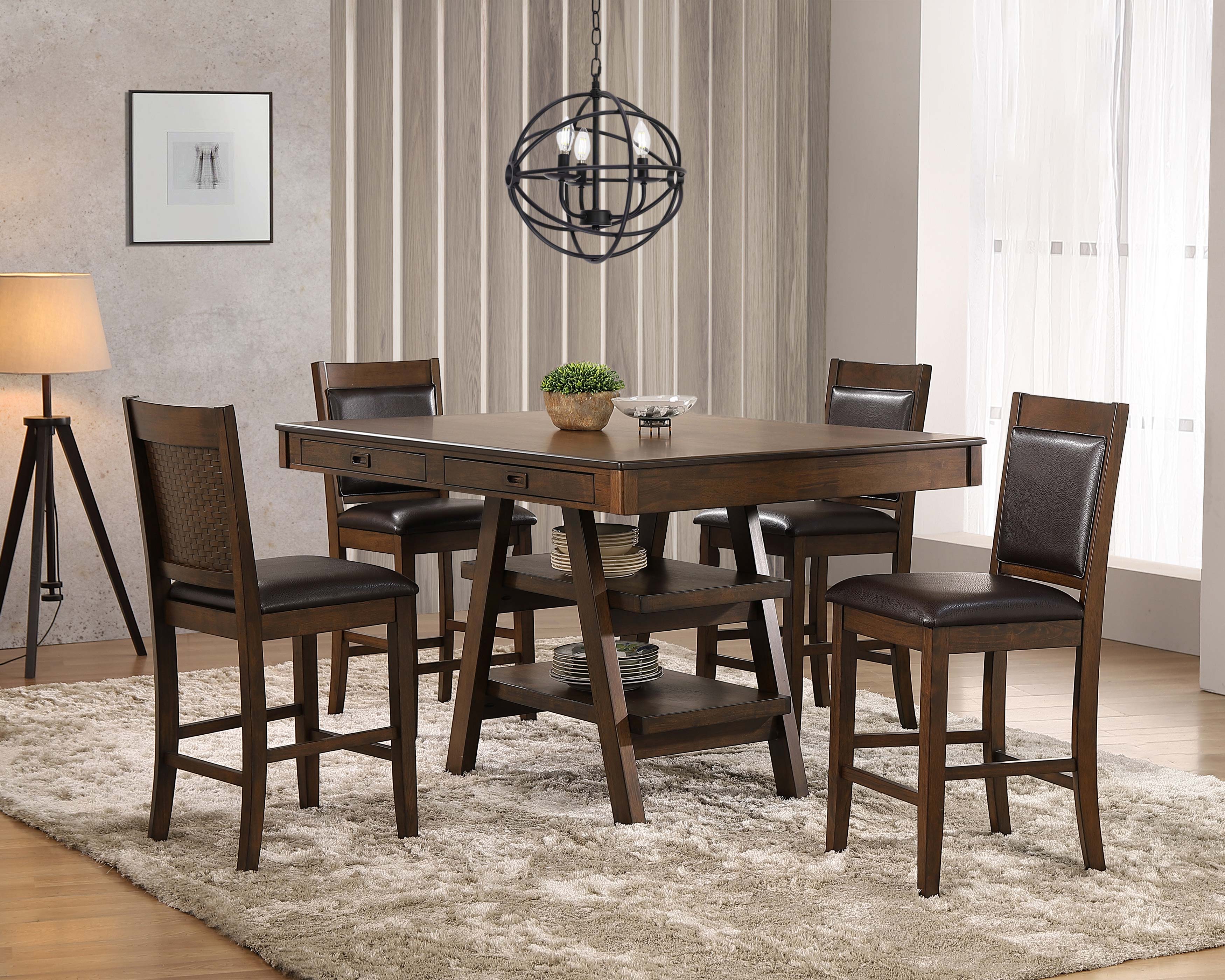 Mesa de comedor a la altura de la encimera Dewey