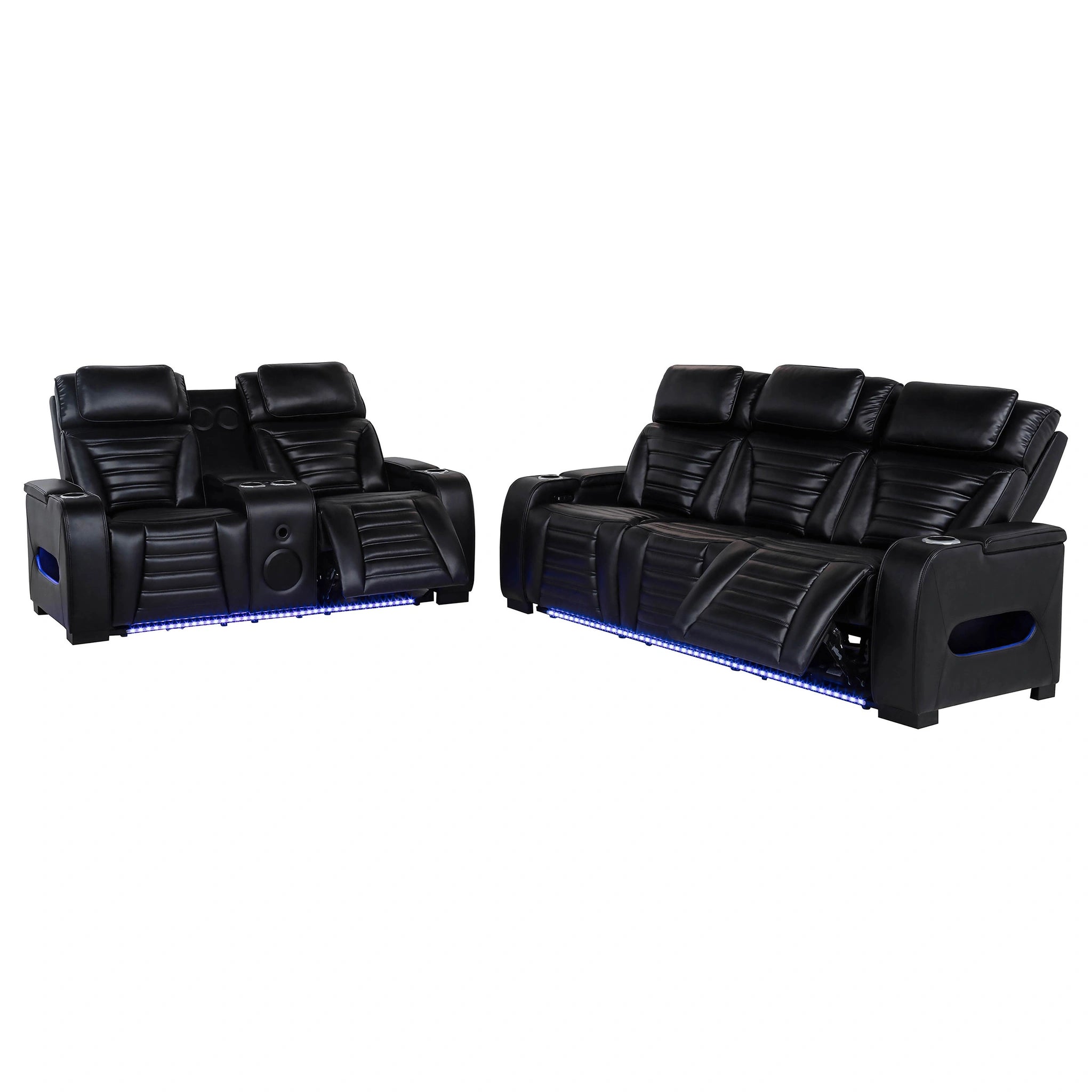 Juego de Sofás Reclinables Eléctricos Zuma Dual