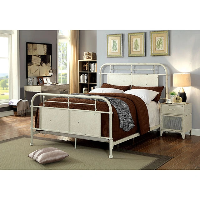 Haldus Cal.King, E.King, & Twin Bed Blanco, Marfil y Rojo