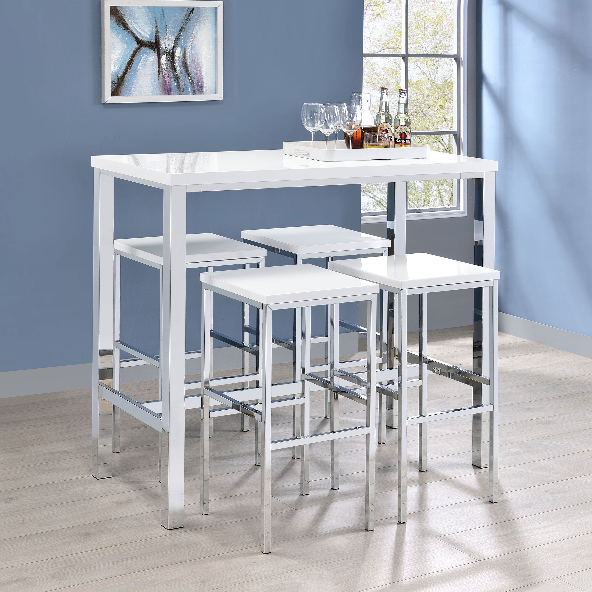 Juego de mesa y taburetes Natividad