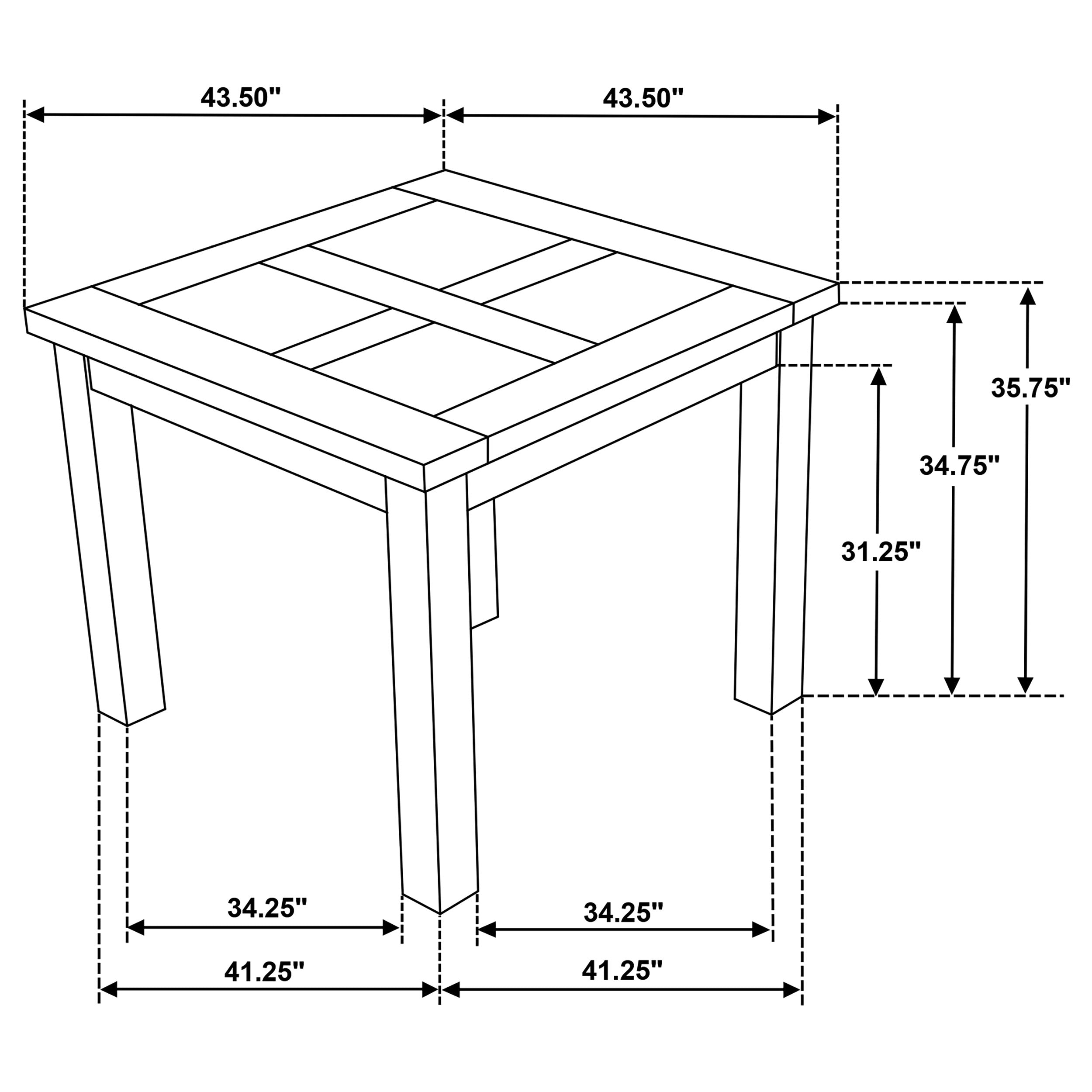 Mesa de Comedor Altura Mostrador Cardova