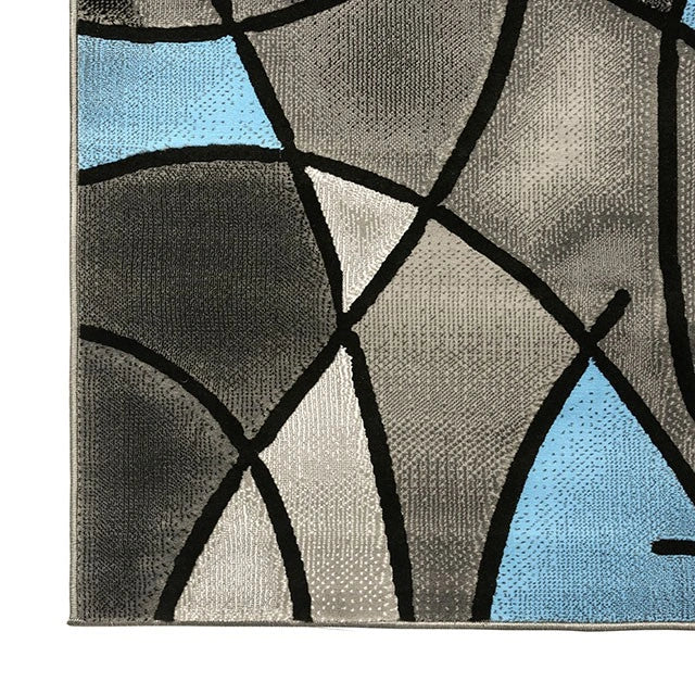 Alfombra Sivas azul carbón de 1,5 m x 2,4 m