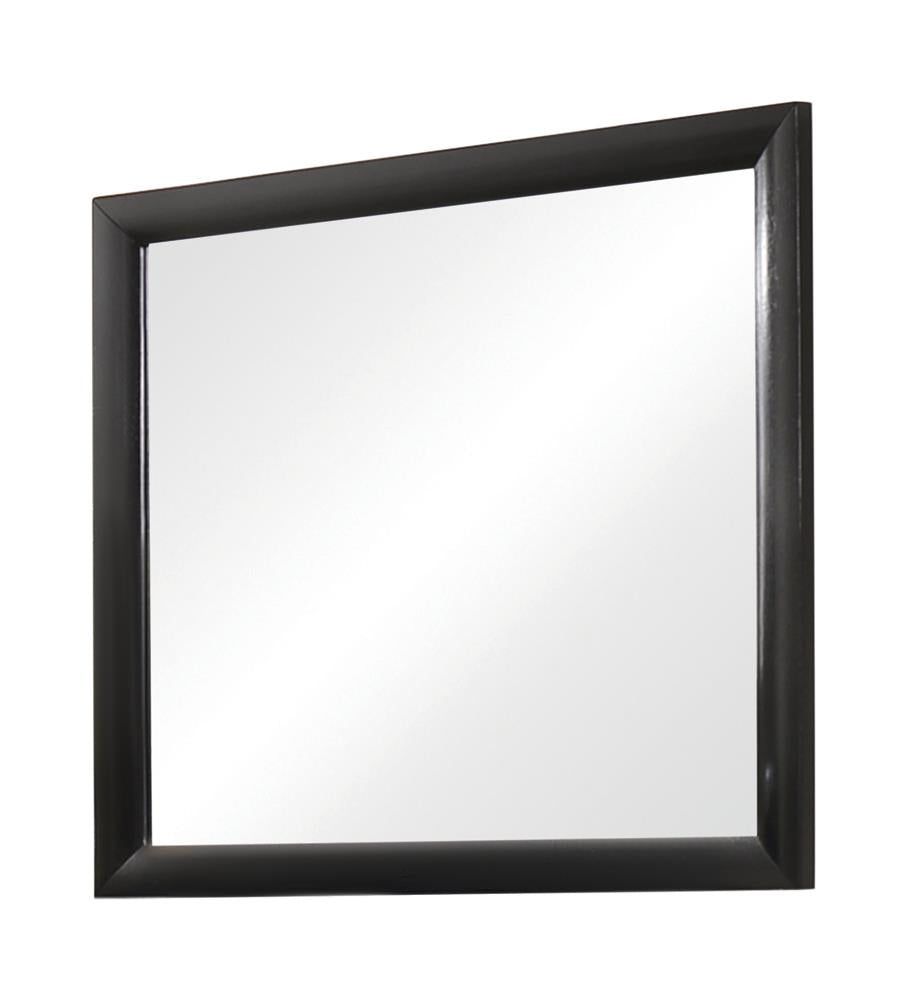 Espejo rectangular para cómoda Briana, negro