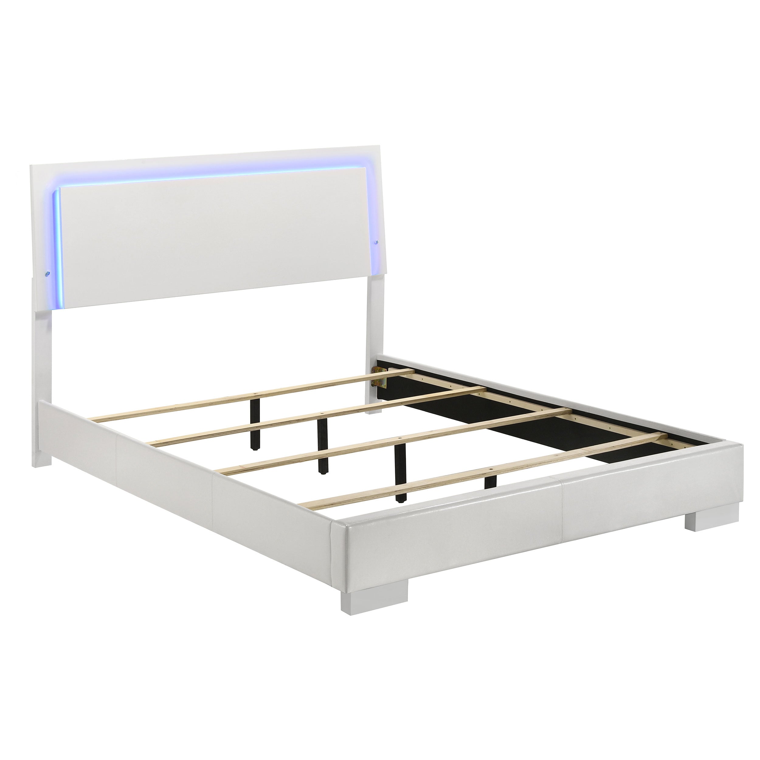 Cama Felicity con panel e iluminación LED