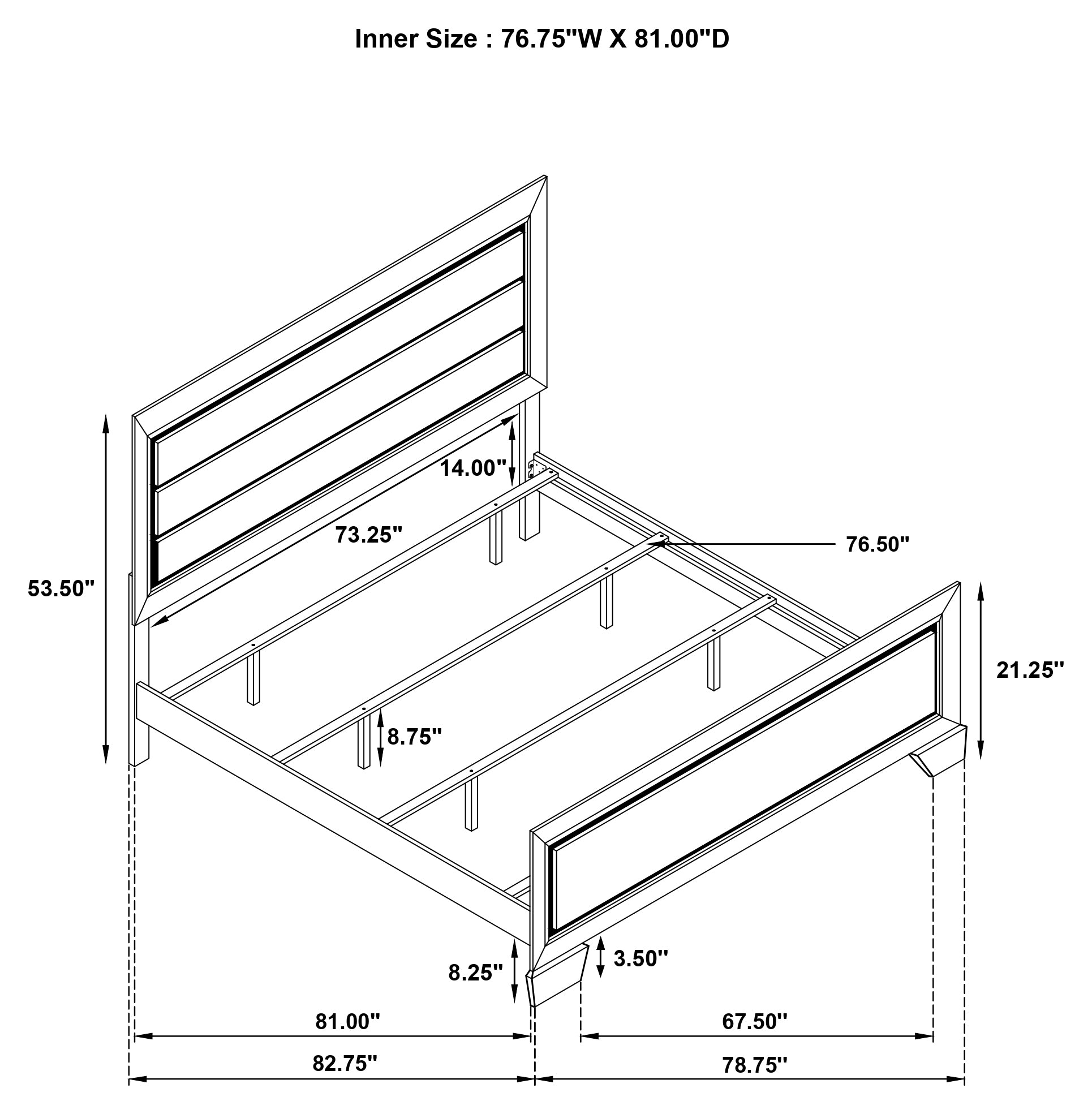 Kauffman Panel Bed