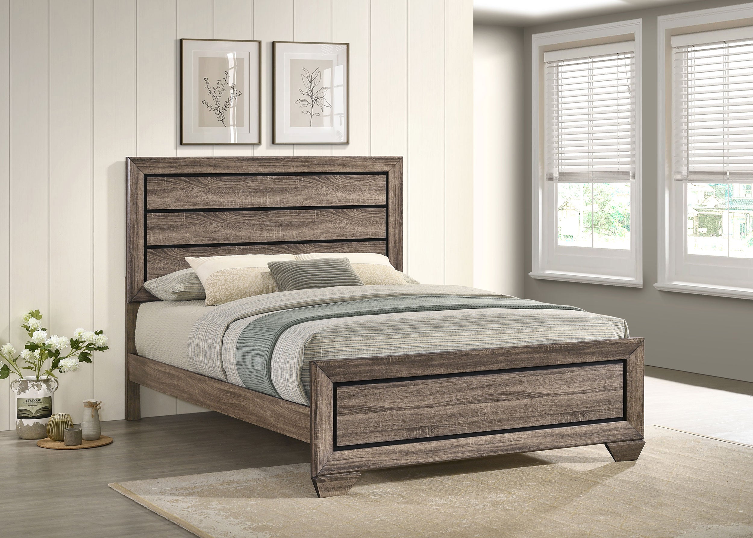 Cama con paneles Kauffman