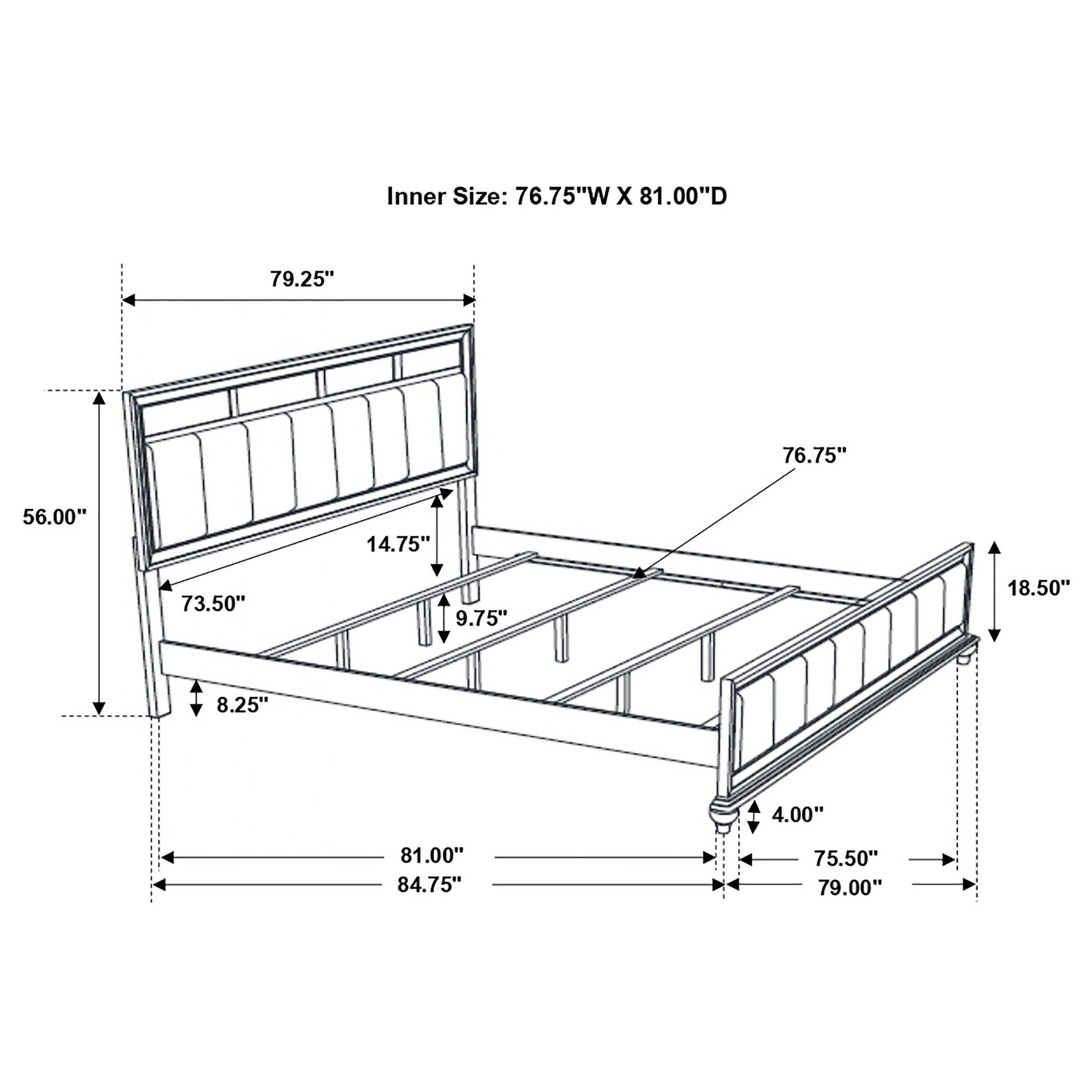Barzini Panel Bed