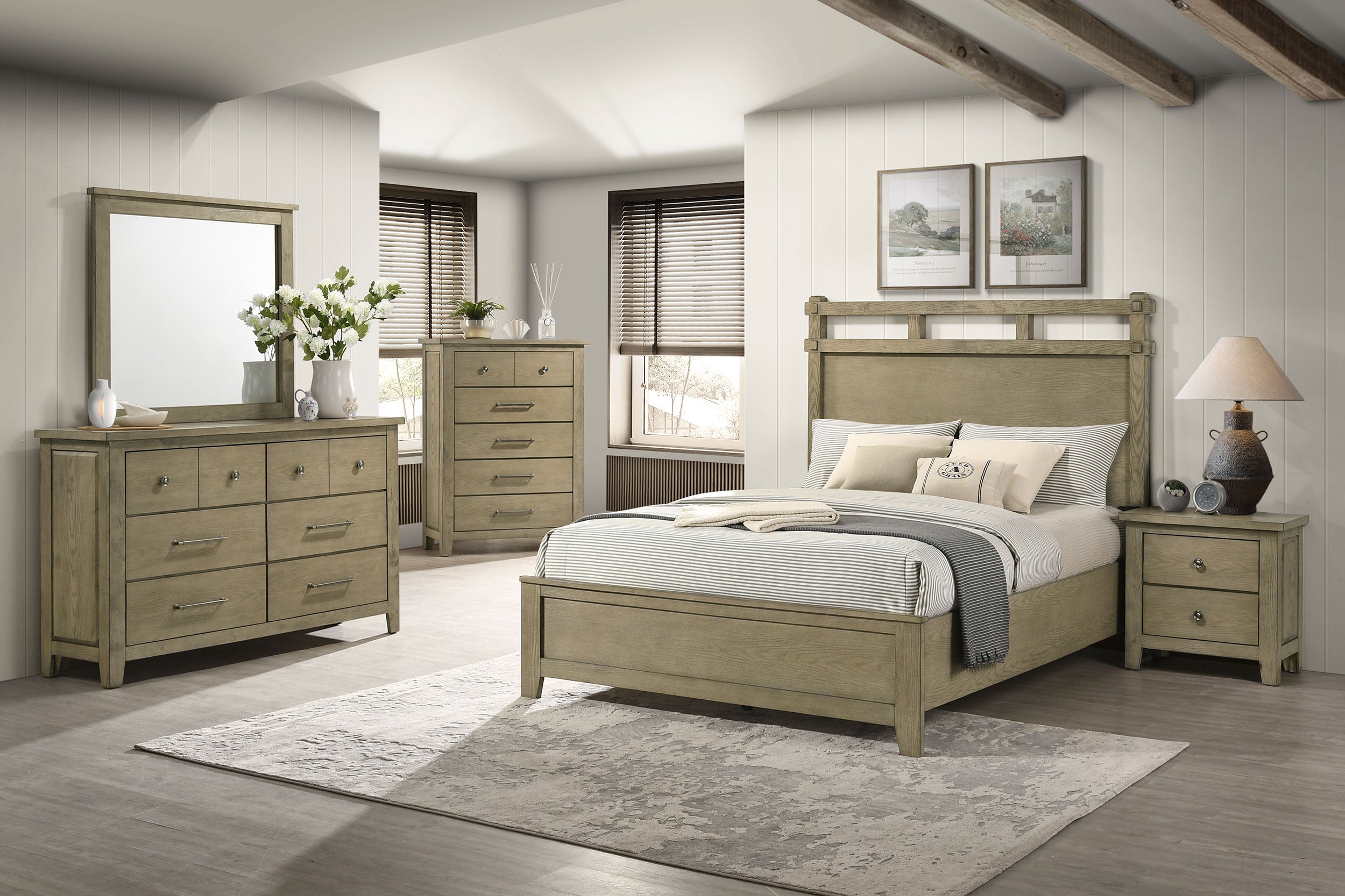 Cama con paneles Hazlewood