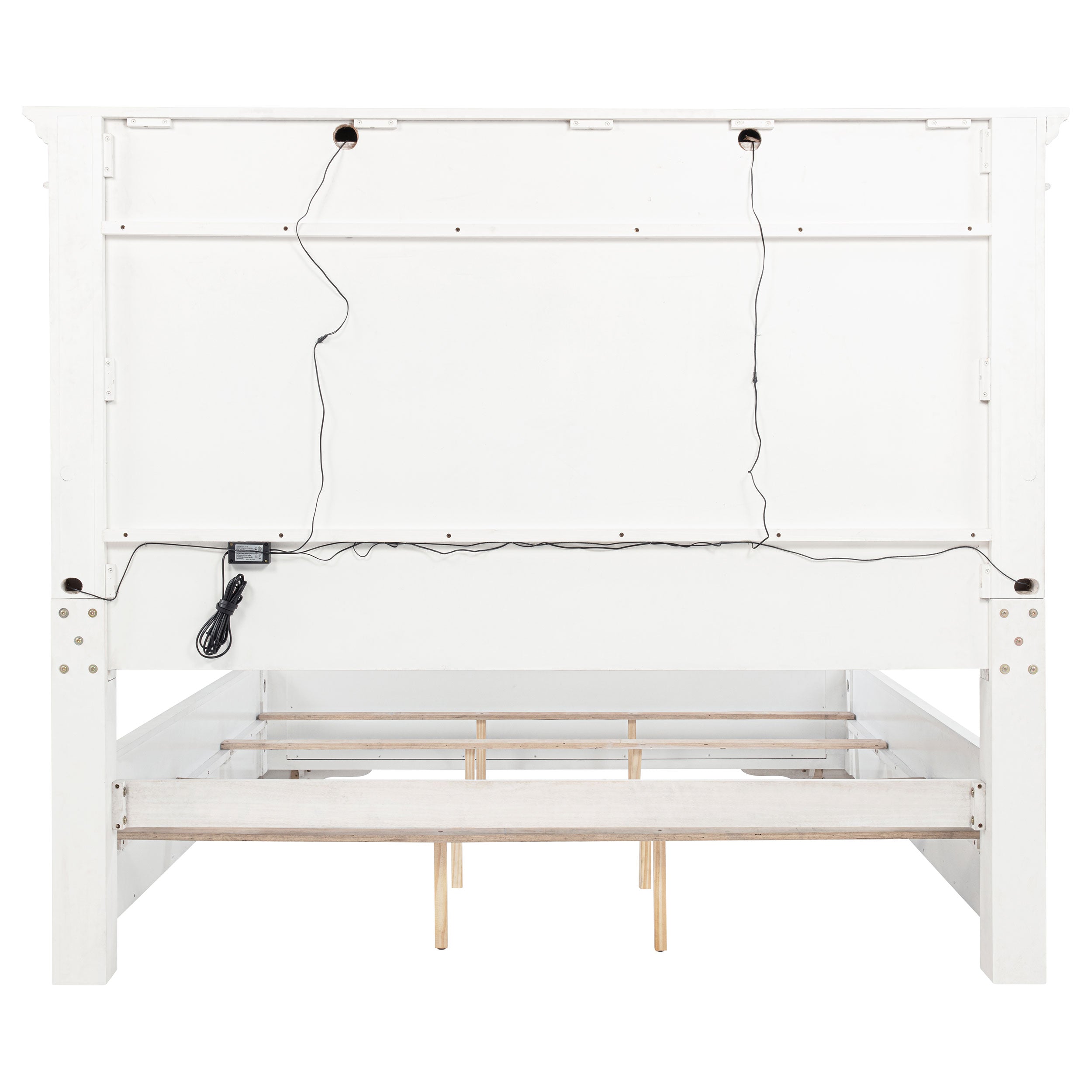 Cama McKinney con panel y luces LED