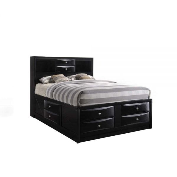 Cama matrimonial (full) negra Irlanda