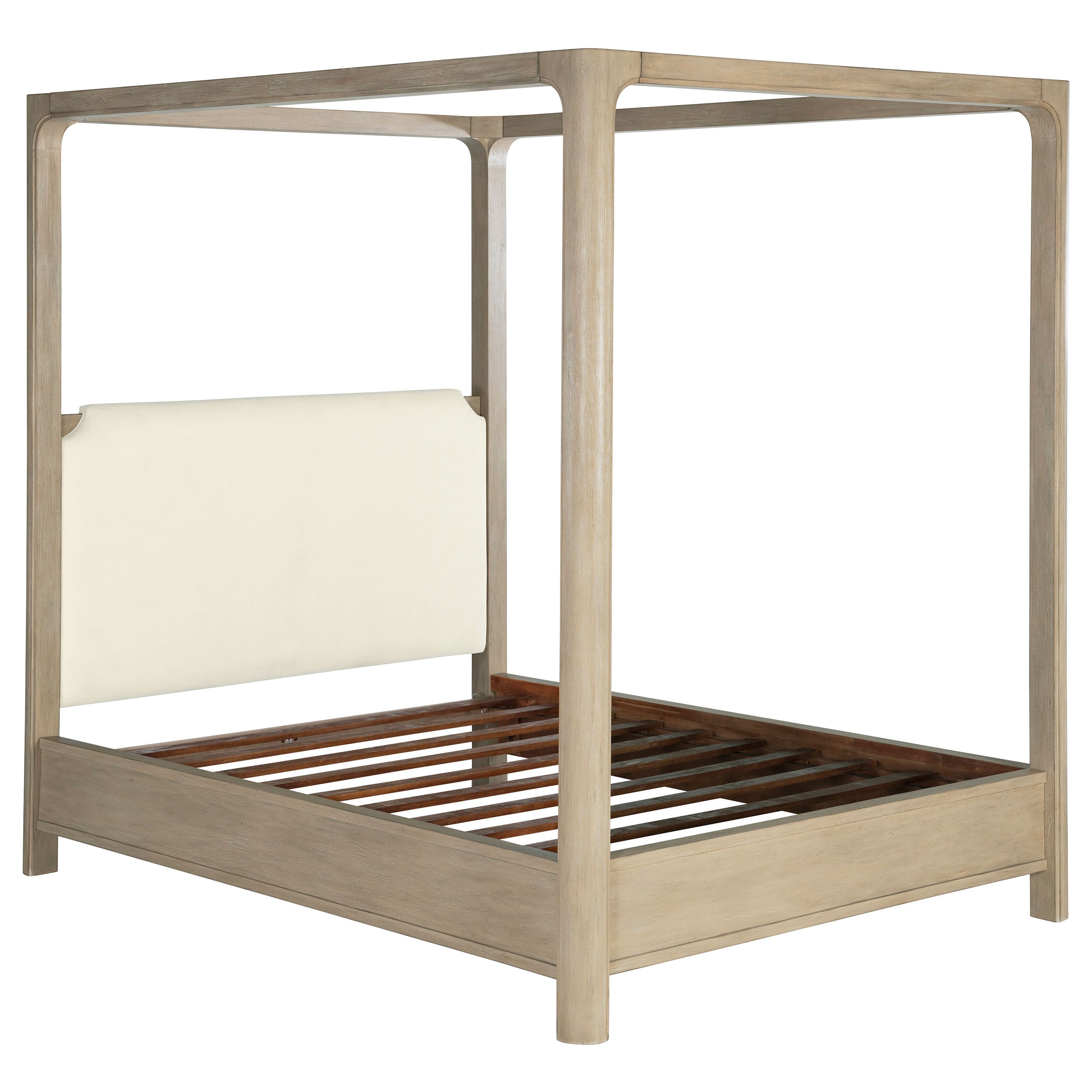 Base de cama con plataforma y dosel Solano