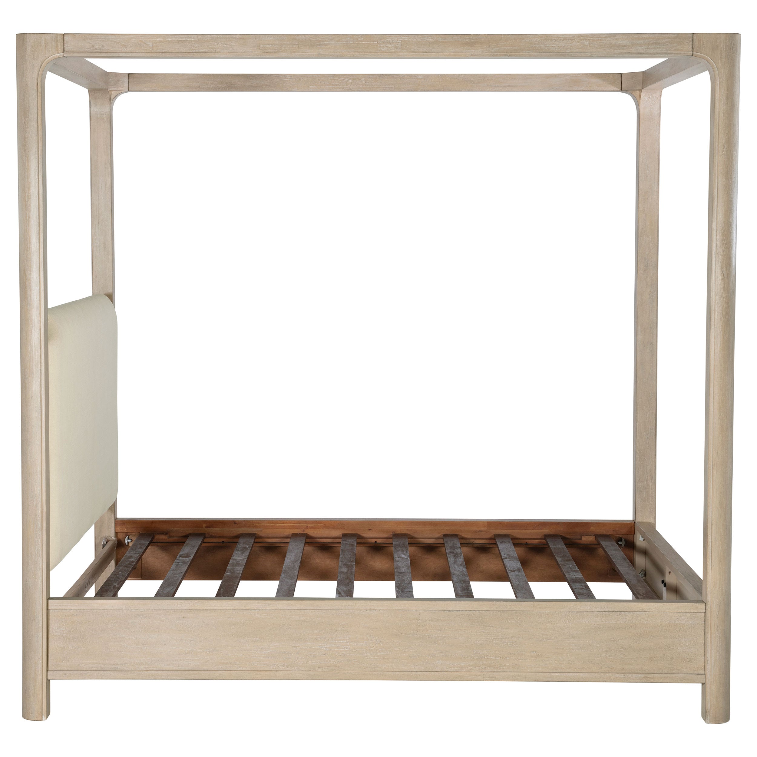 Base de cama con plataforma y dosel Solano