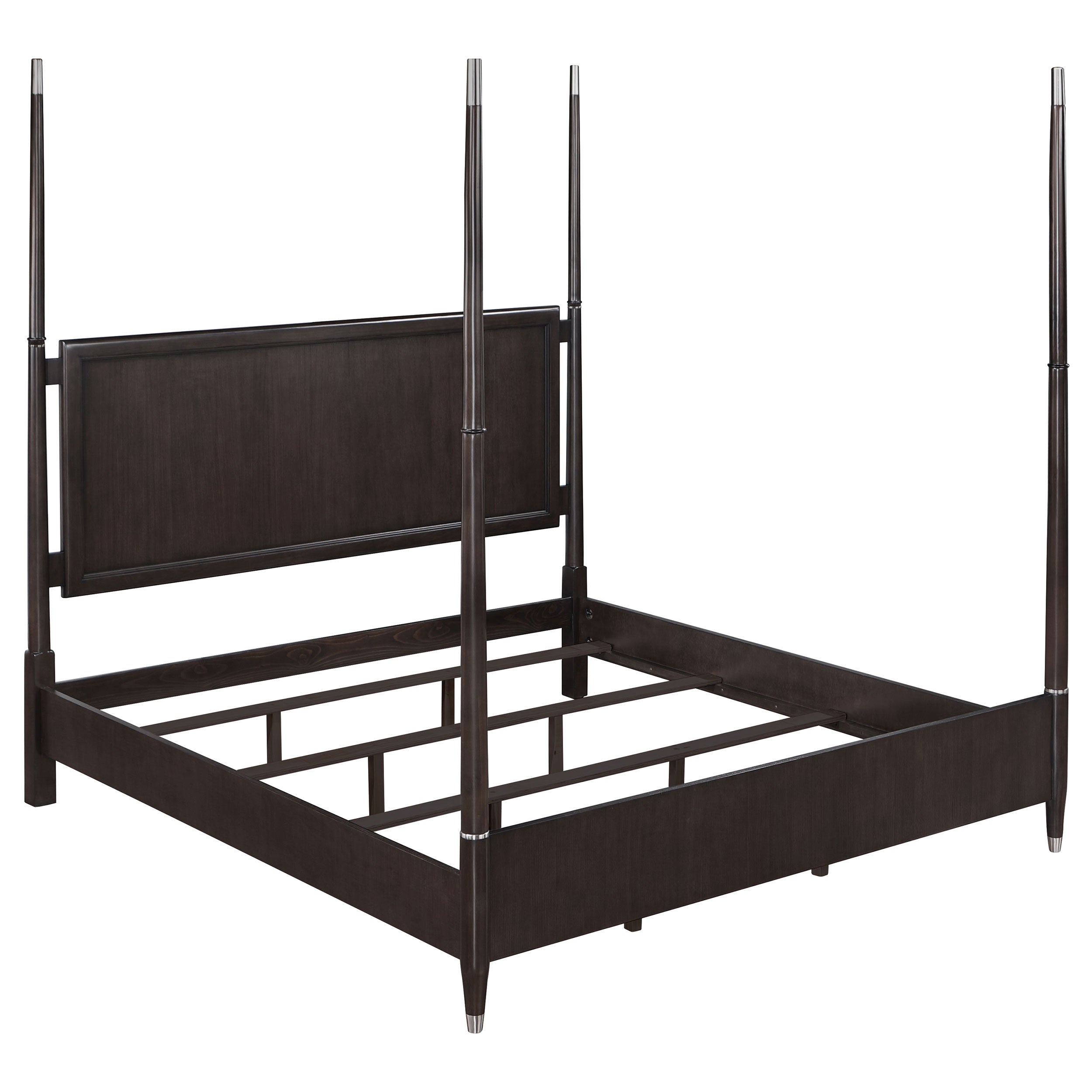 Cama Emberlyn con dosel de cuatro postes