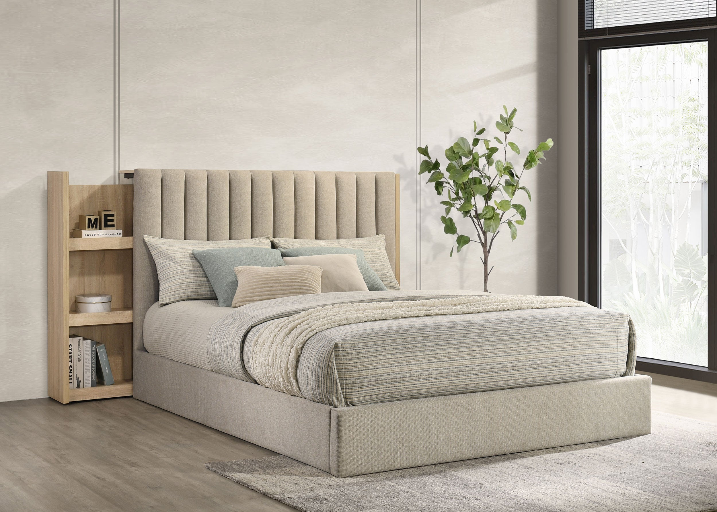 Cama con Librería Arielle