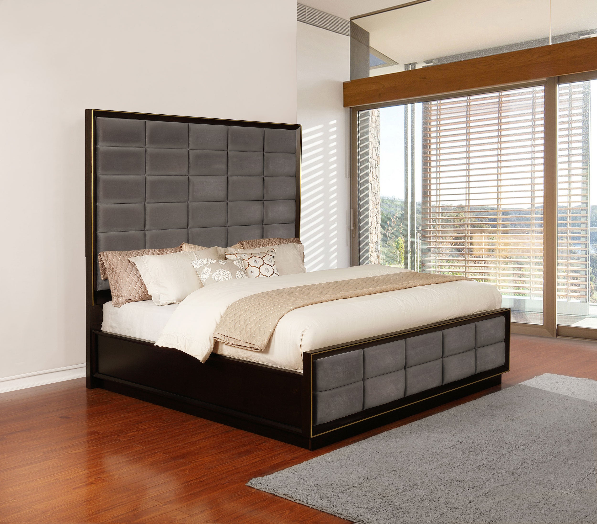 Cama con panel Durango