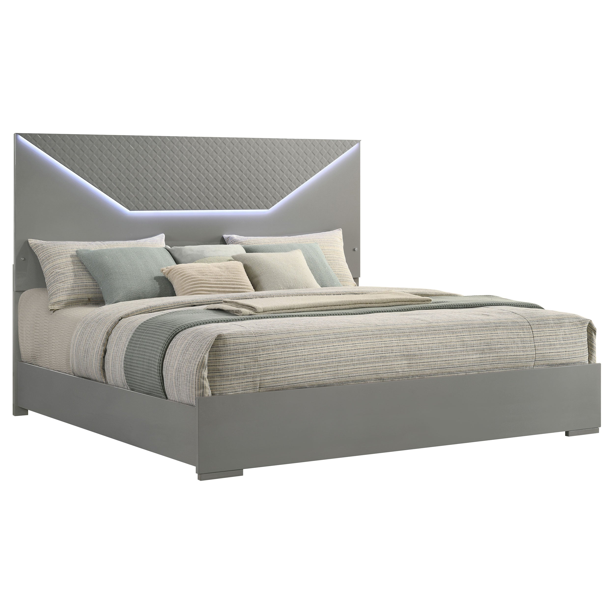 Cama panel Ives con iluminación LED