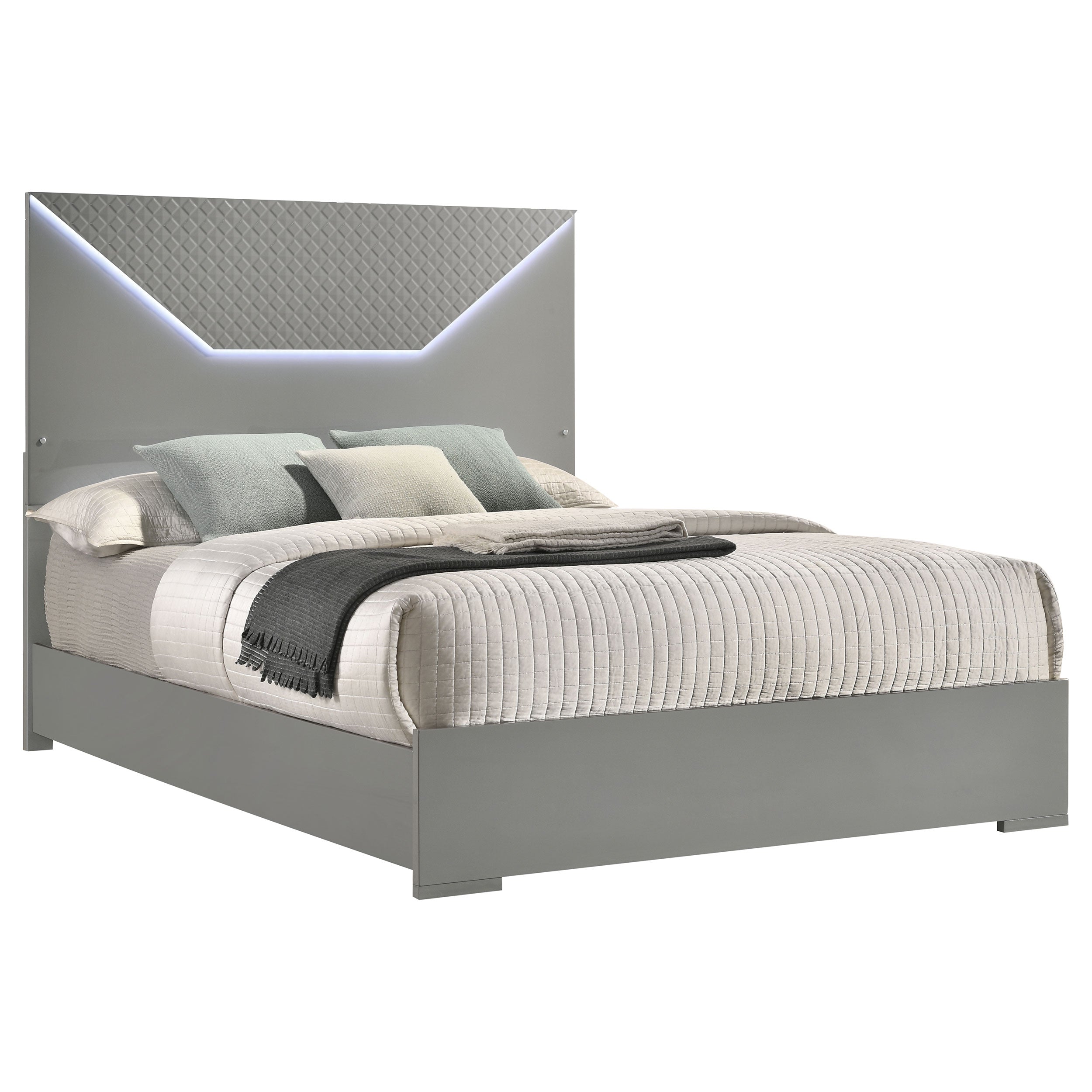 Cama panel Ives con iluminación LED