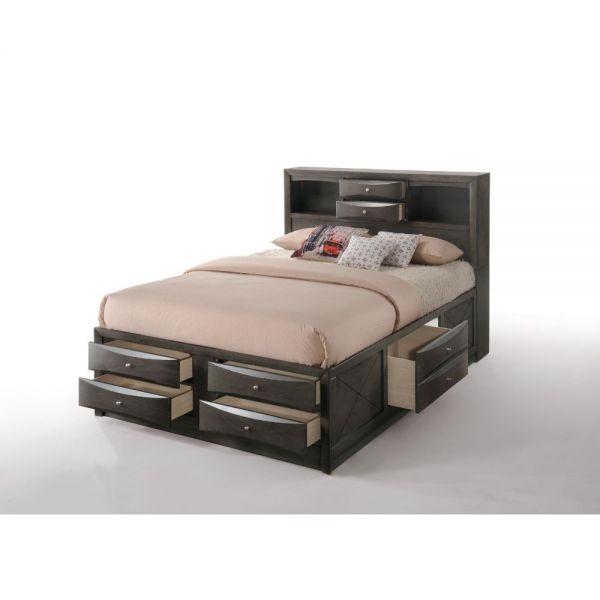 Cama matrimonial Irlanda Roble gris