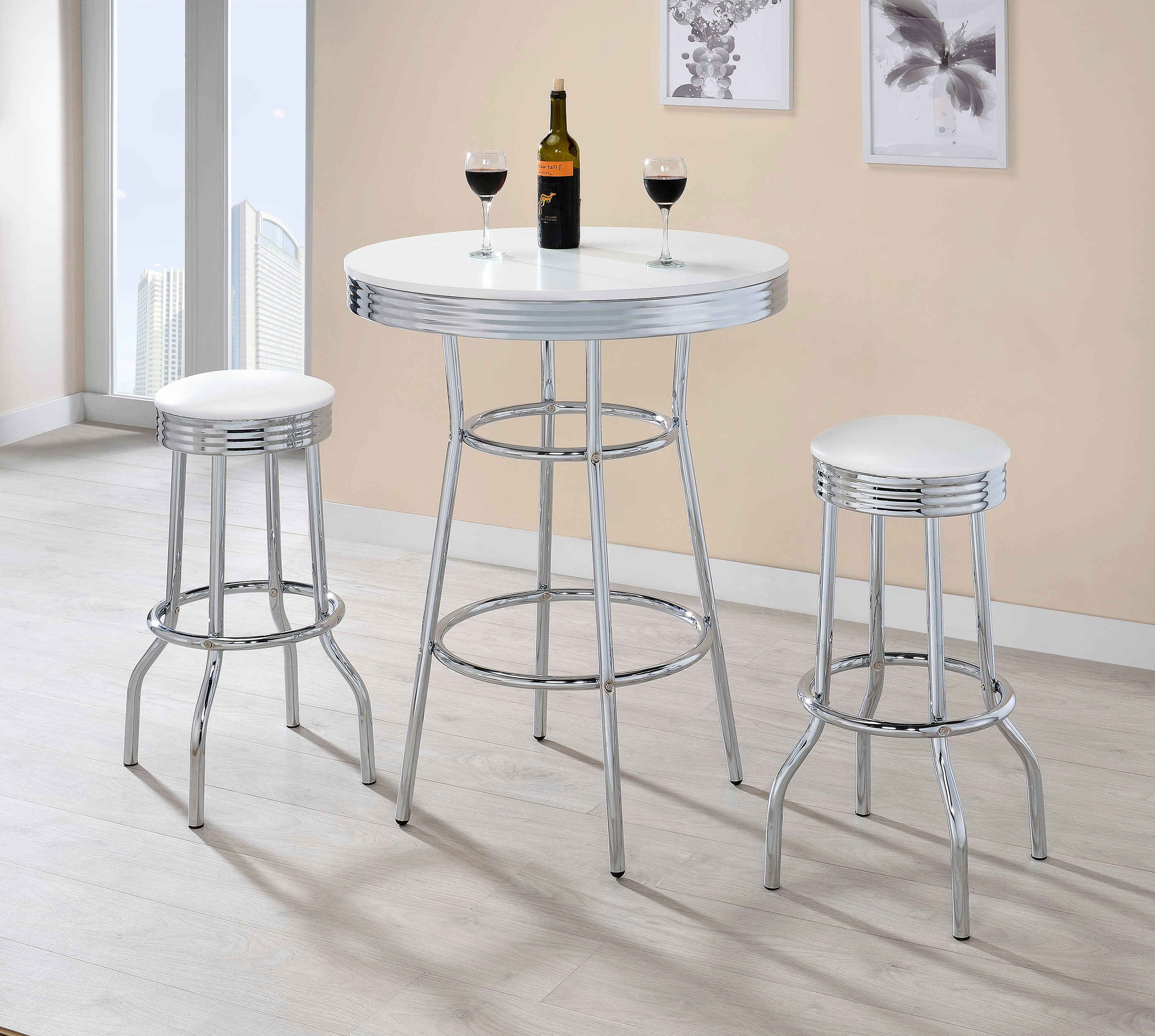 Juego de mesa de bar retro