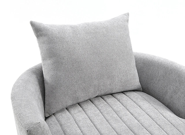 Sillón giratorio con mechones Hoople Channel