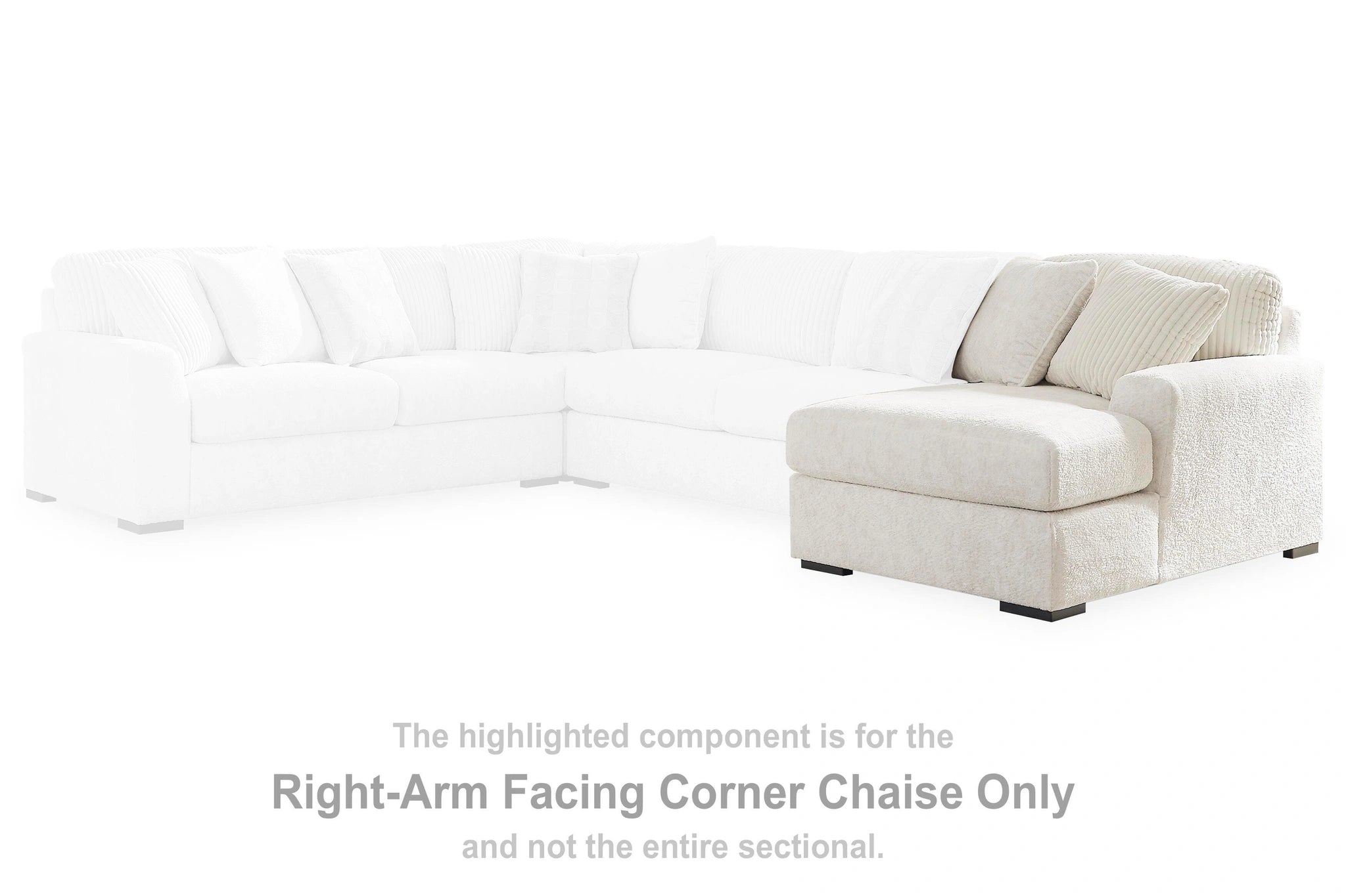 Seccional Chessington con doble chaise longue