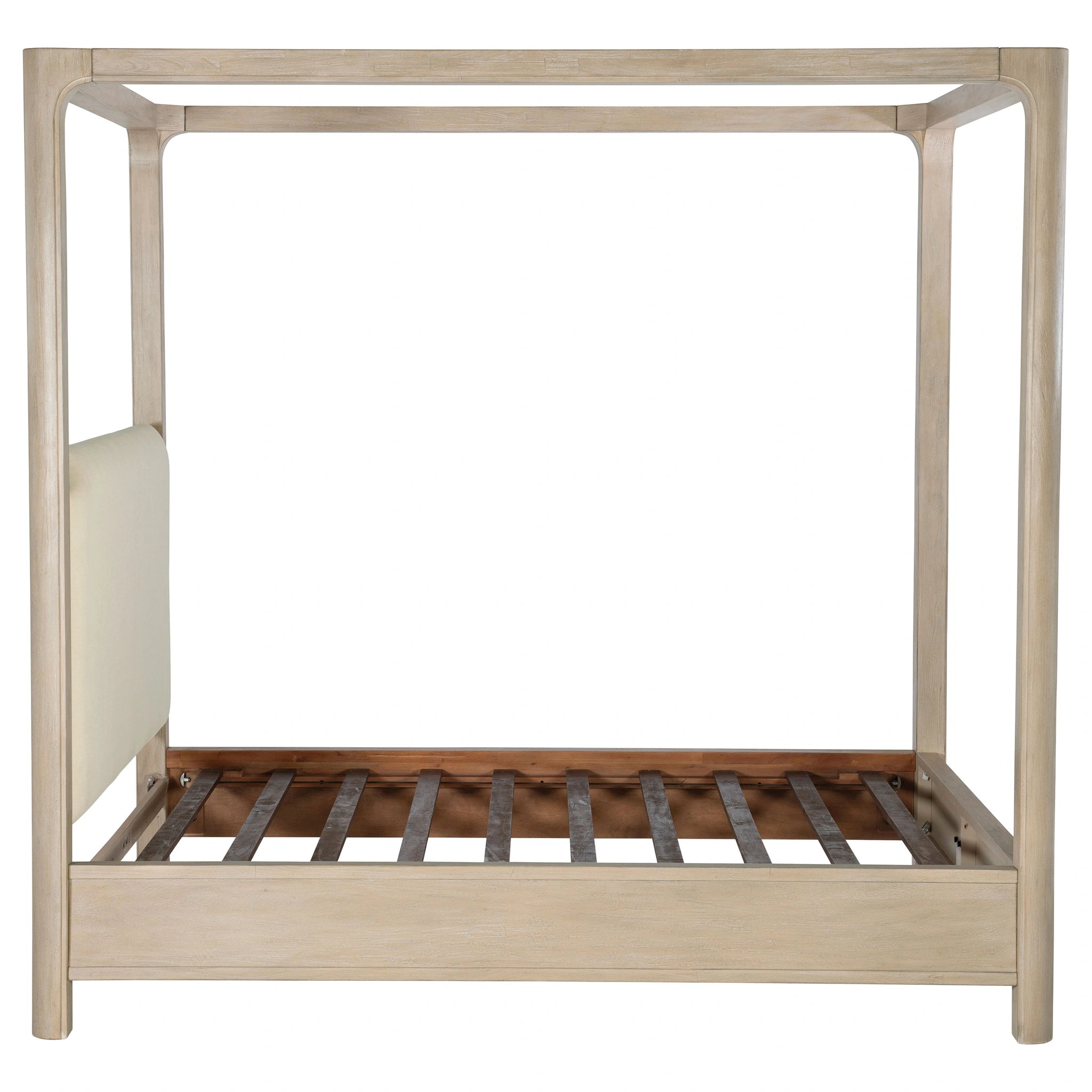 Base de cama con plataforma y dosel Solano