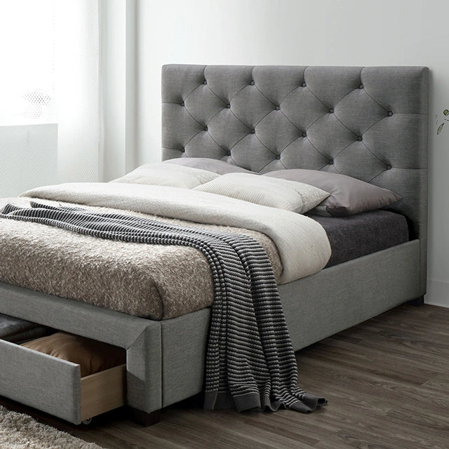 SYBELLA Cama California King, King, Queen, Matrimonial y Individual, Beige
