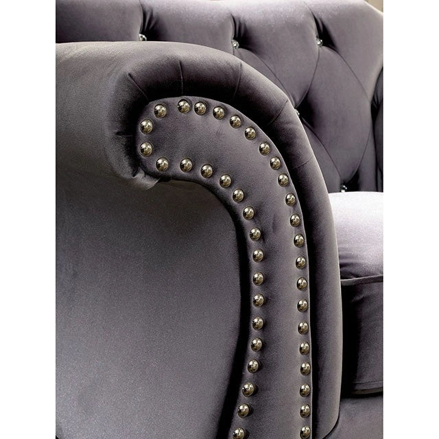 Sillón Jolanda Azul y Gris