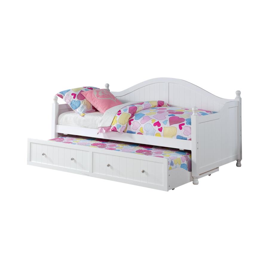 Cama nido Julie Ann Twin con nido, blanca