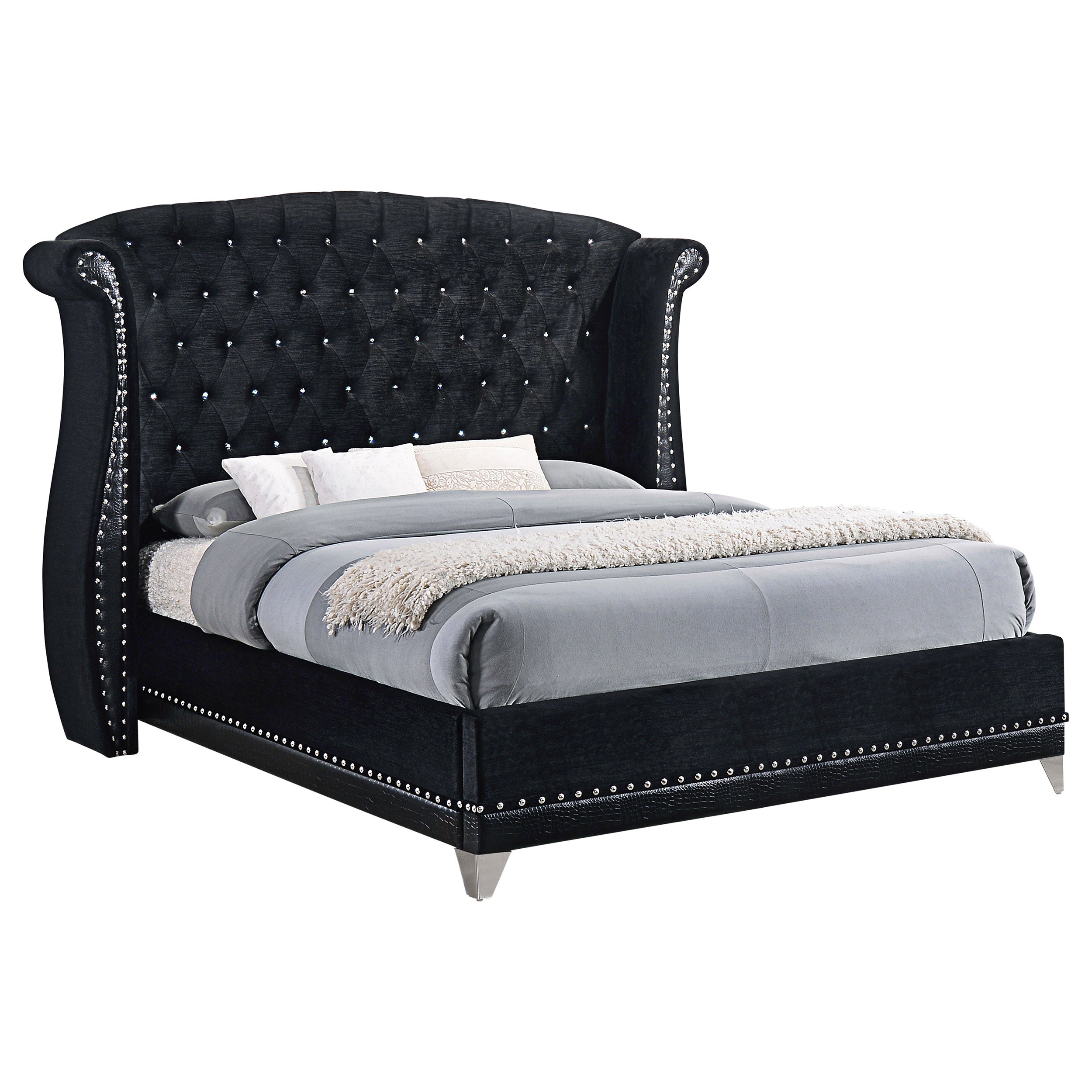 Cama con plataforma Barzini Wingback