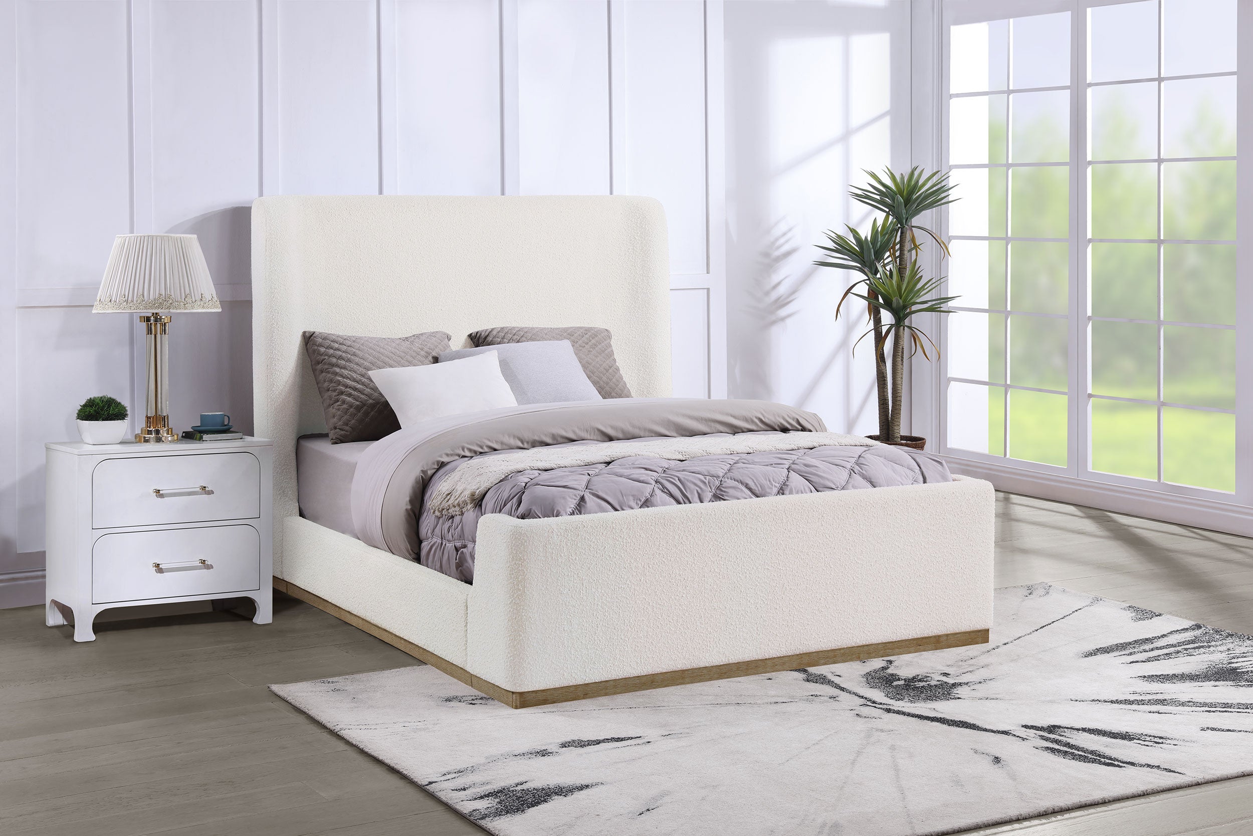 Cama con plataforma Nala Wingback