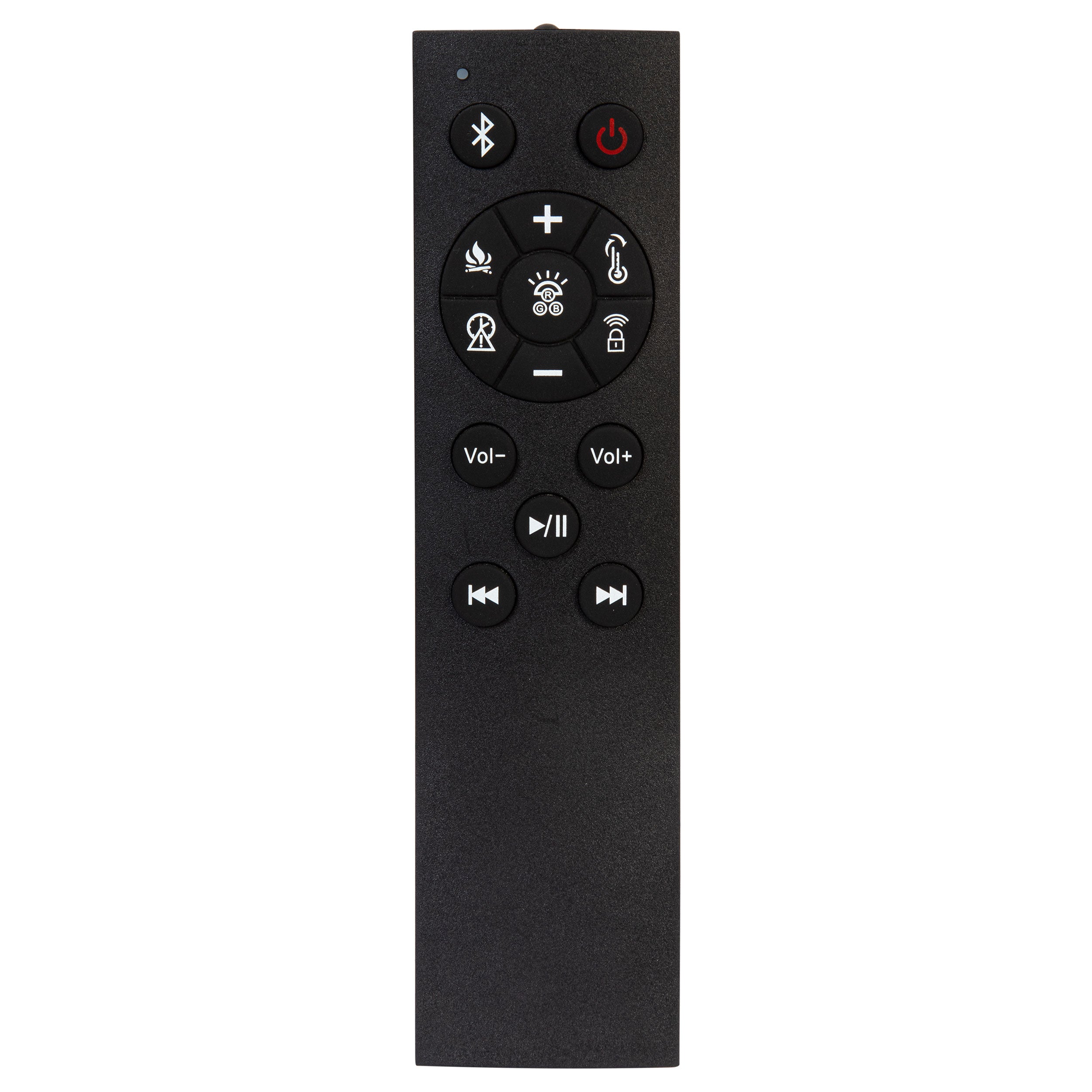 Senna Panel Bed with Bluetooth Speaker and Flame Visualizer