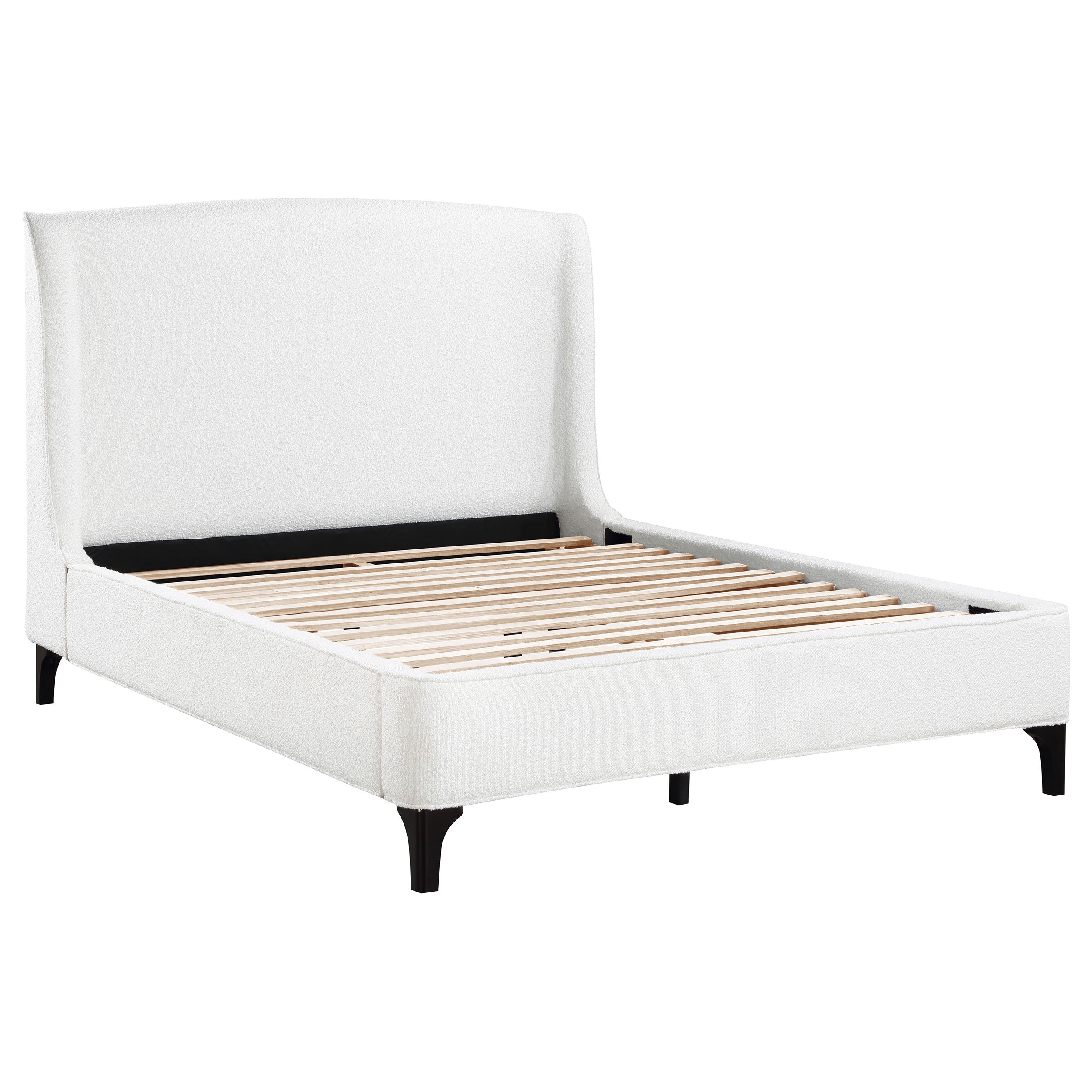 Cama Mosby con plataforma y cabecero con alas