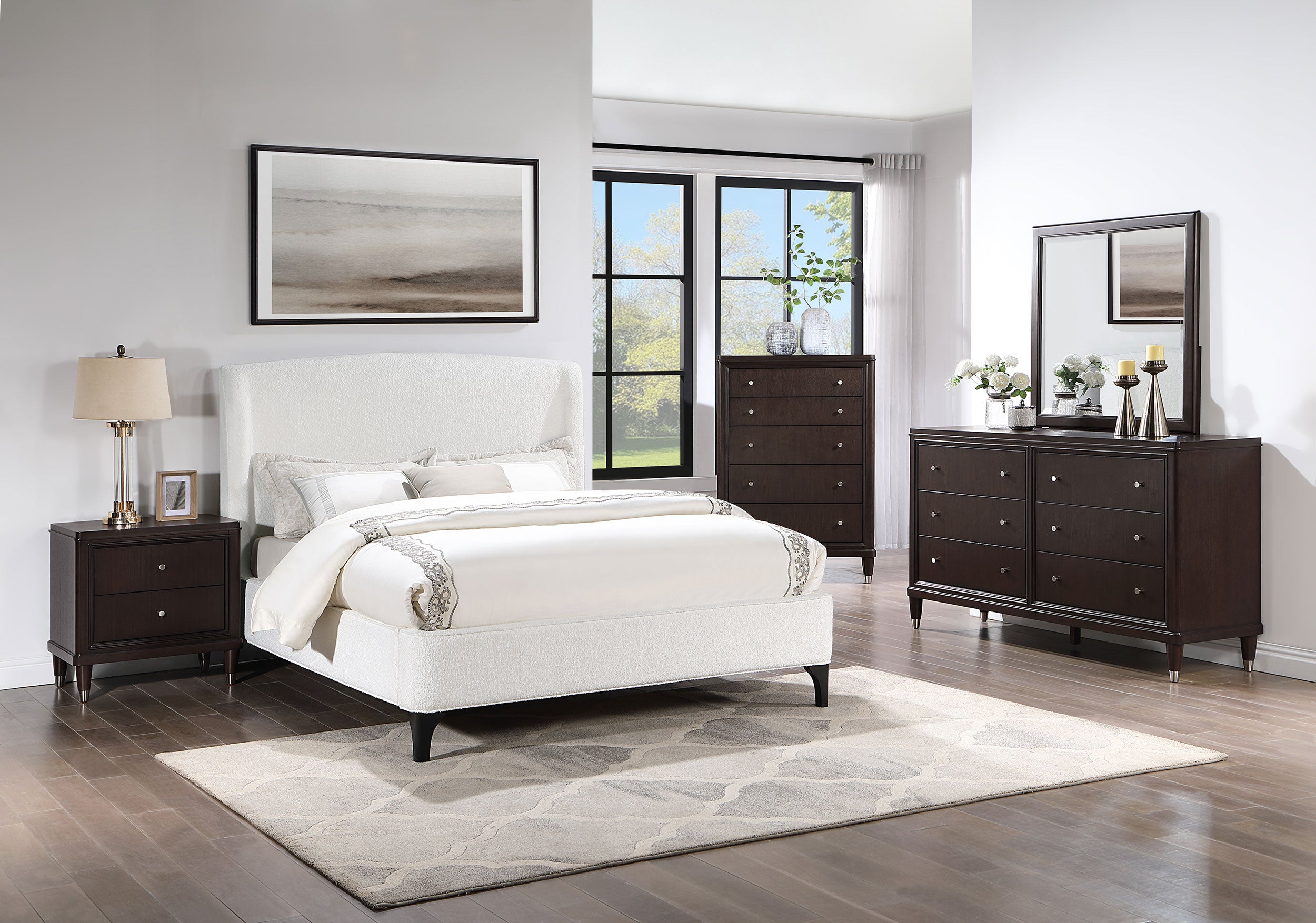 Mosby Wingback Platform Bed