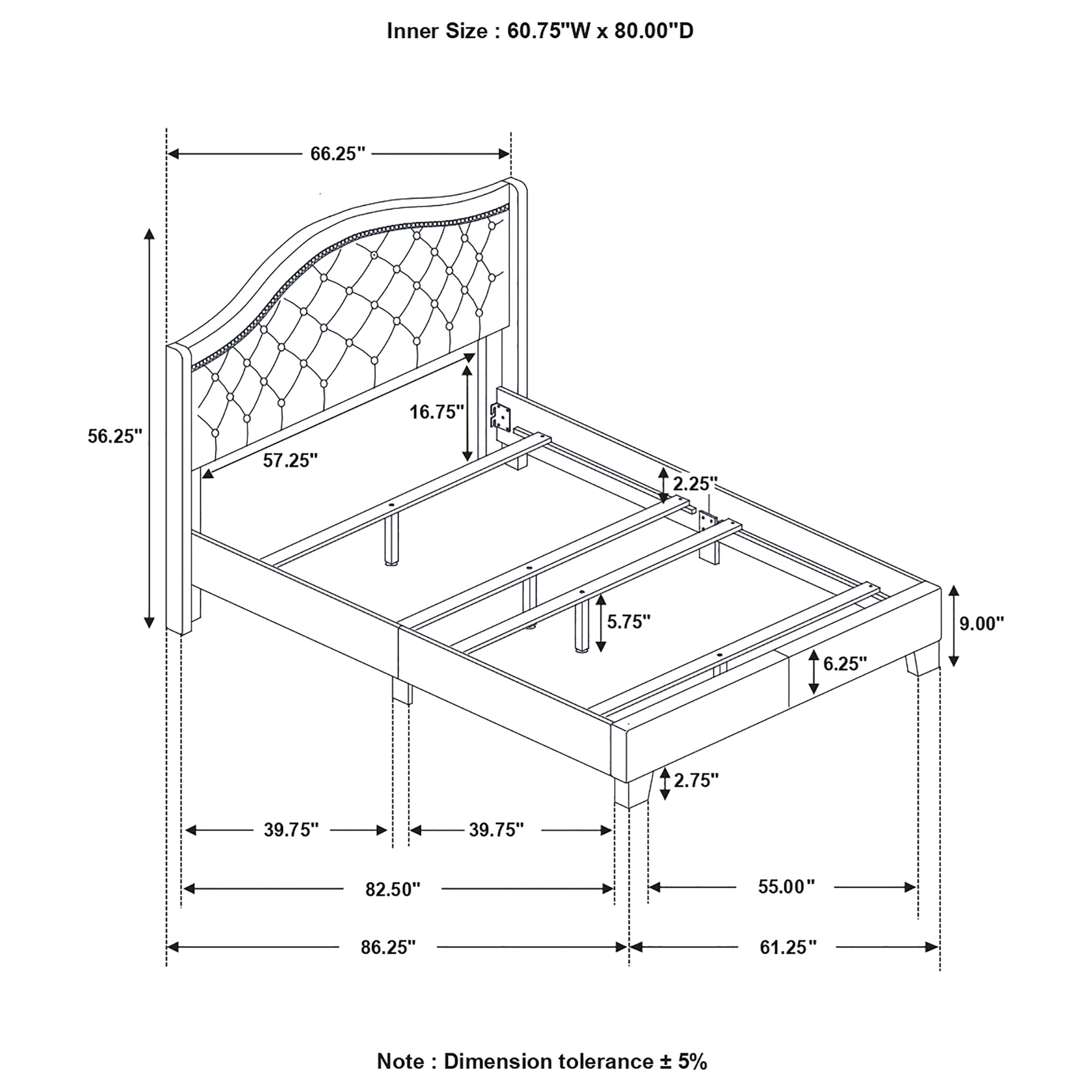 Sonoma Wingback Bed