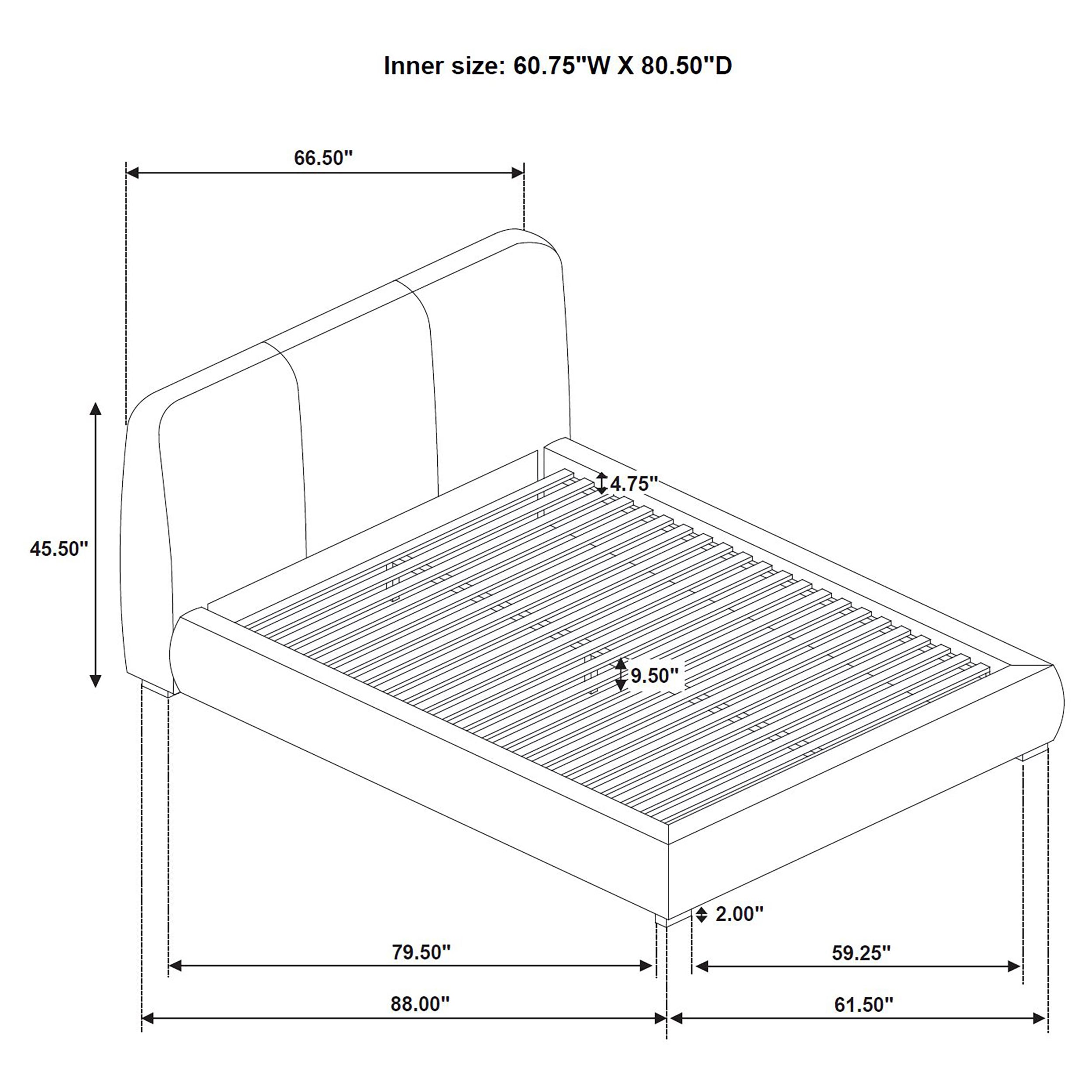 Cama con plataforma Mokena