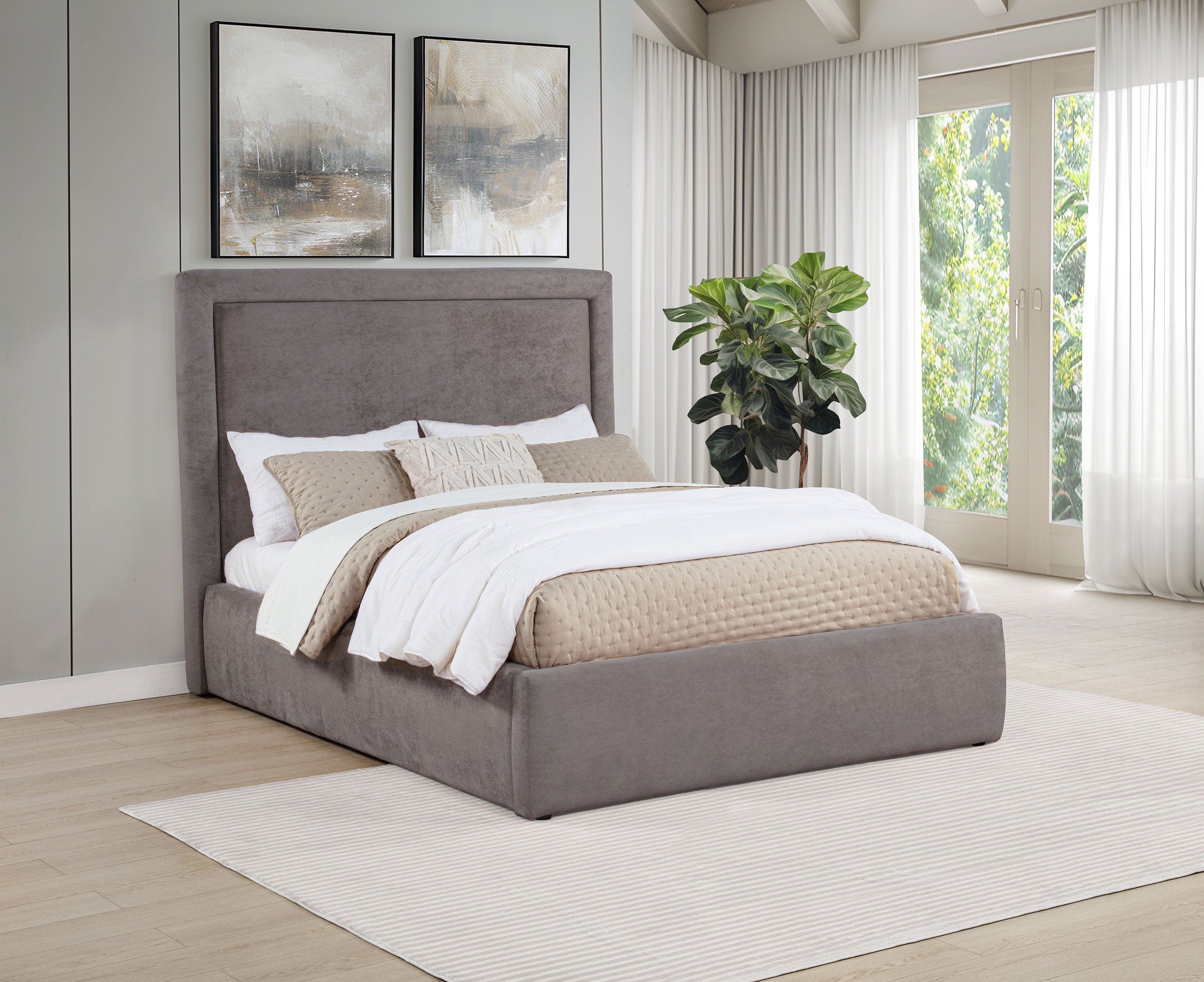 Cama con plataforma Lawson Panel