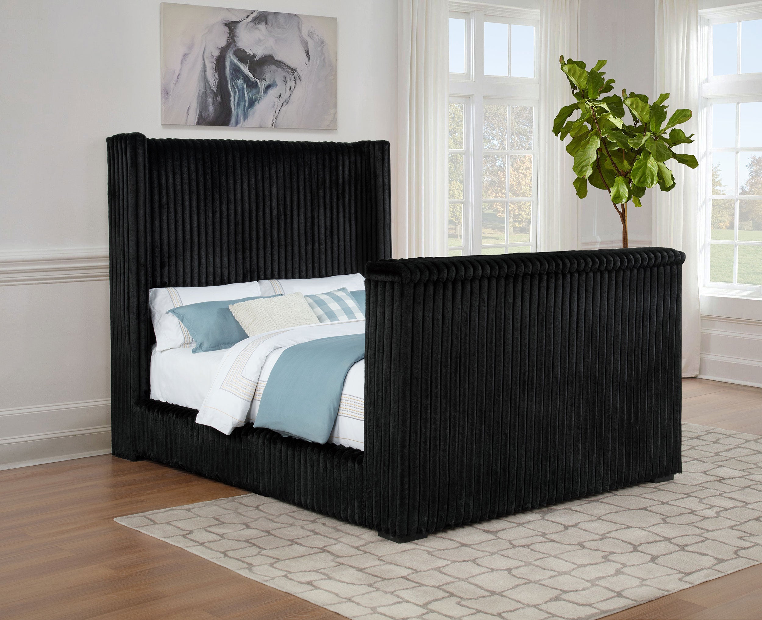 Cama de TV con respaldo de orejas Centergrove