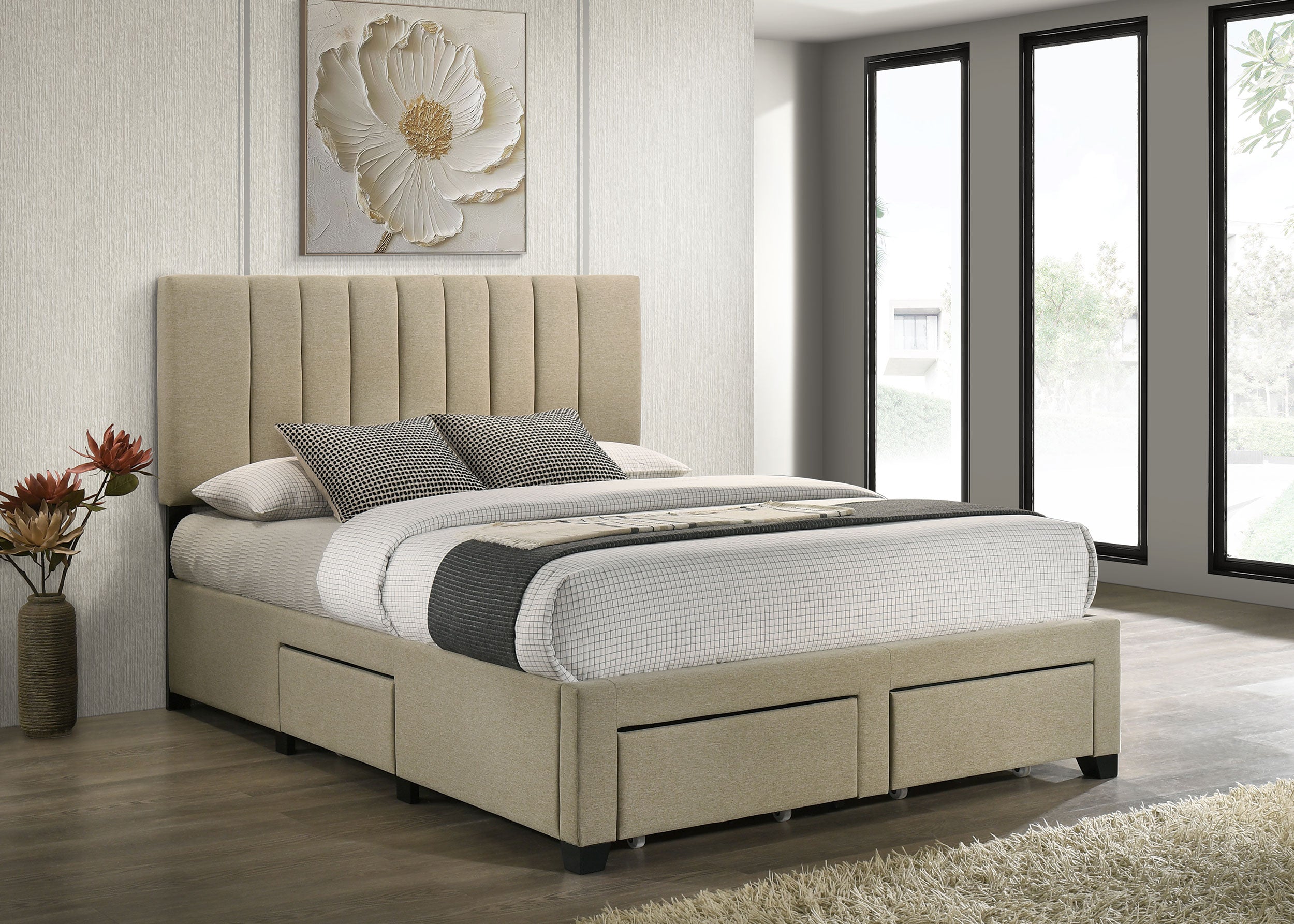 Cama Wheatland con almacenamiento y plataforma
