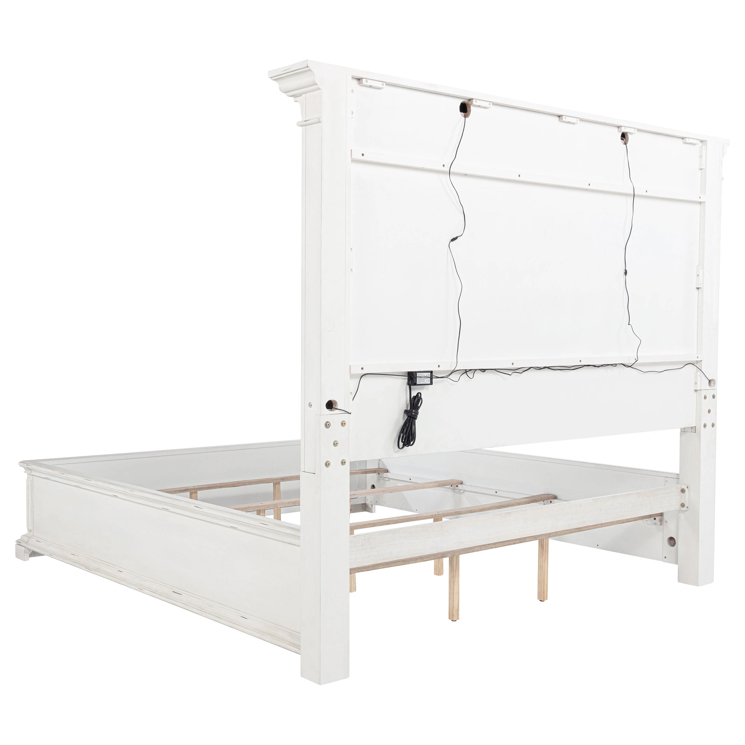 Cama McKinney con panel y luces LED