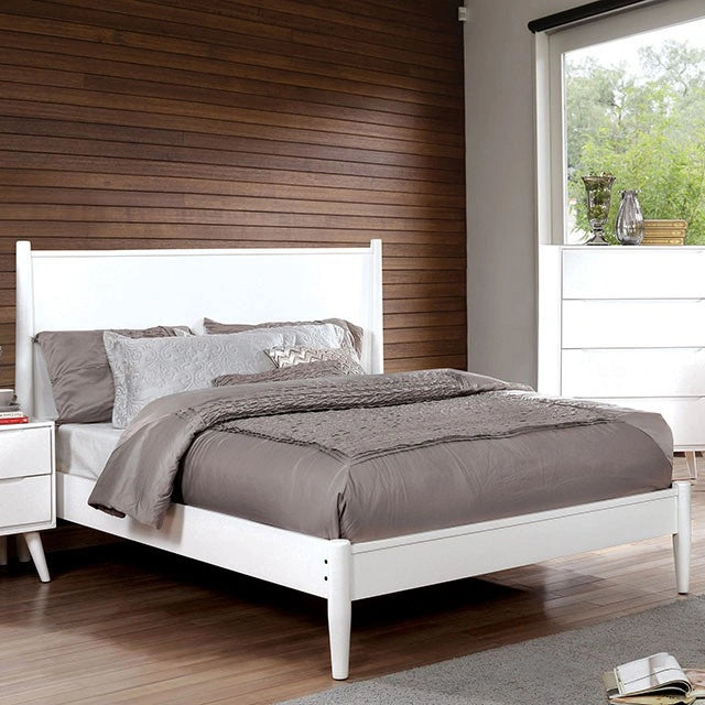 Cama LENNART II Blanca y Negra Cal.King, E.King, Full, Queen, Twin